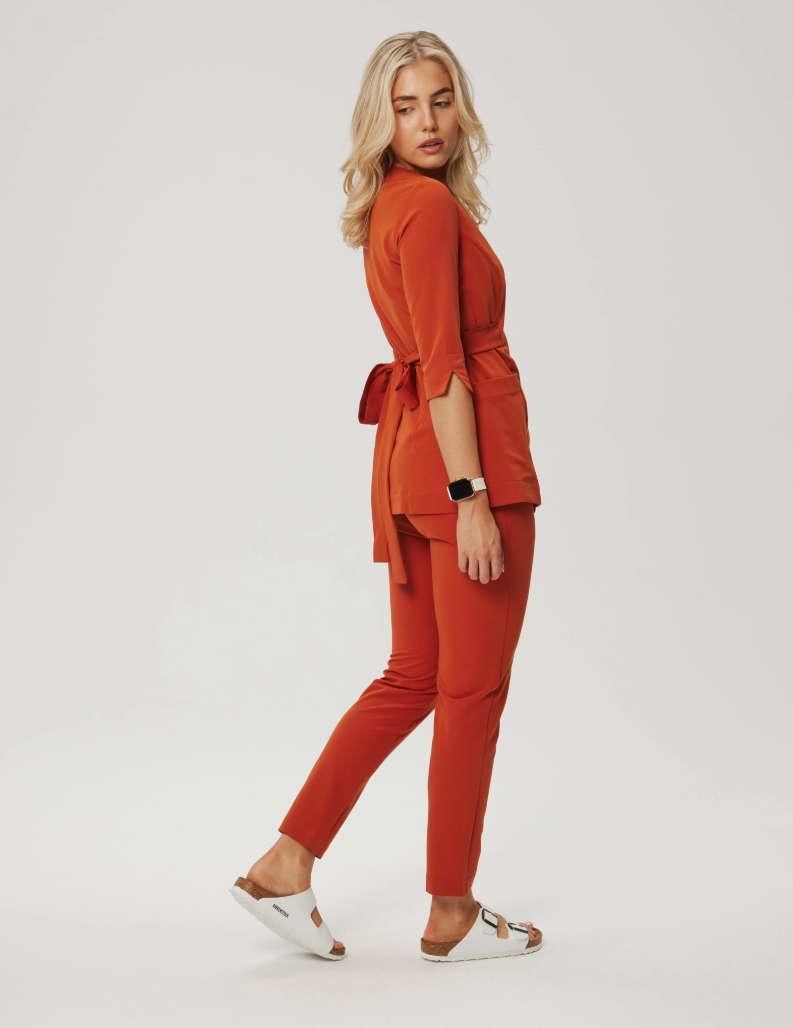 Rosalie tied medical Blouse - ROOIBOS TEA