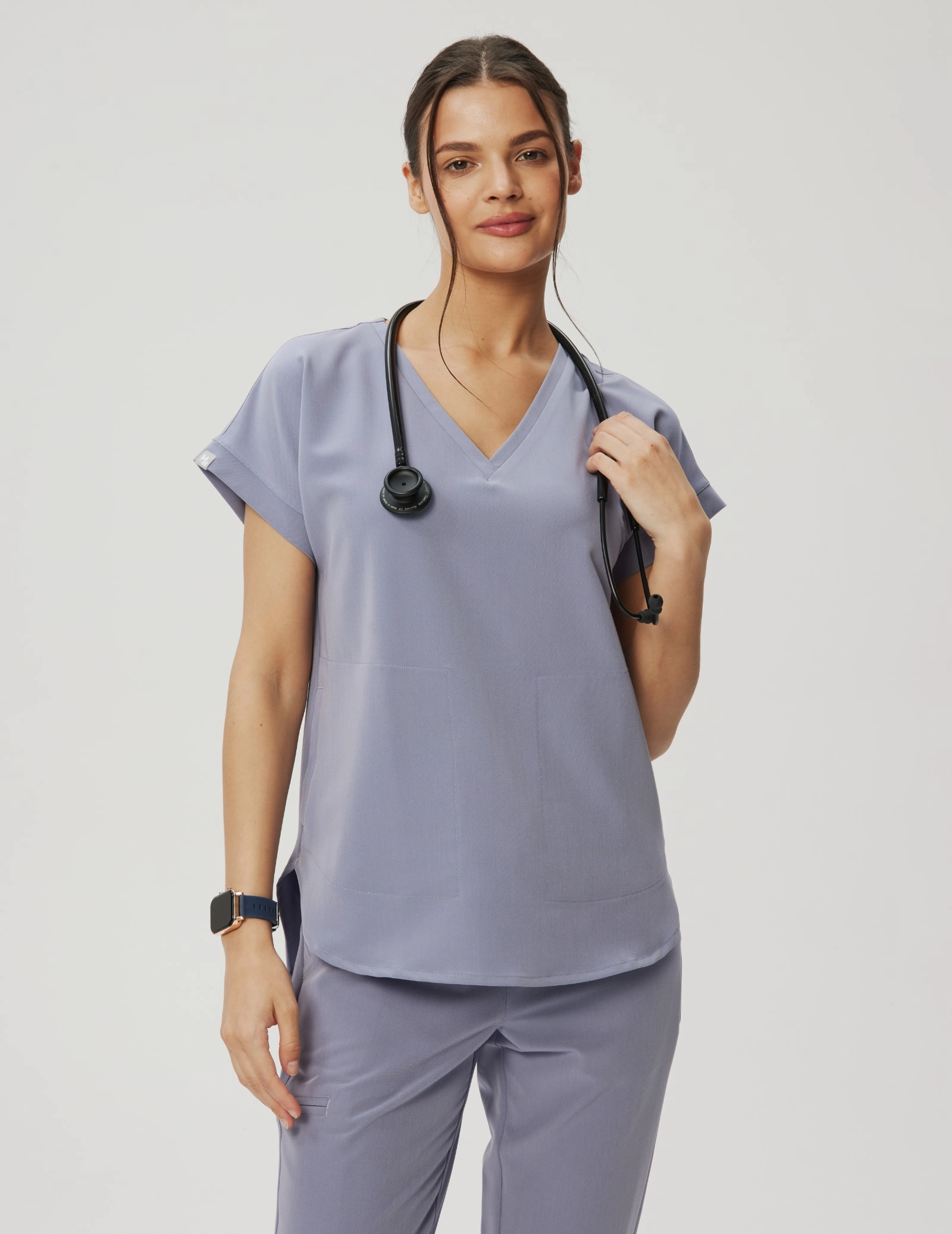 Kendall Scrub Top - MILKY LAVENDER