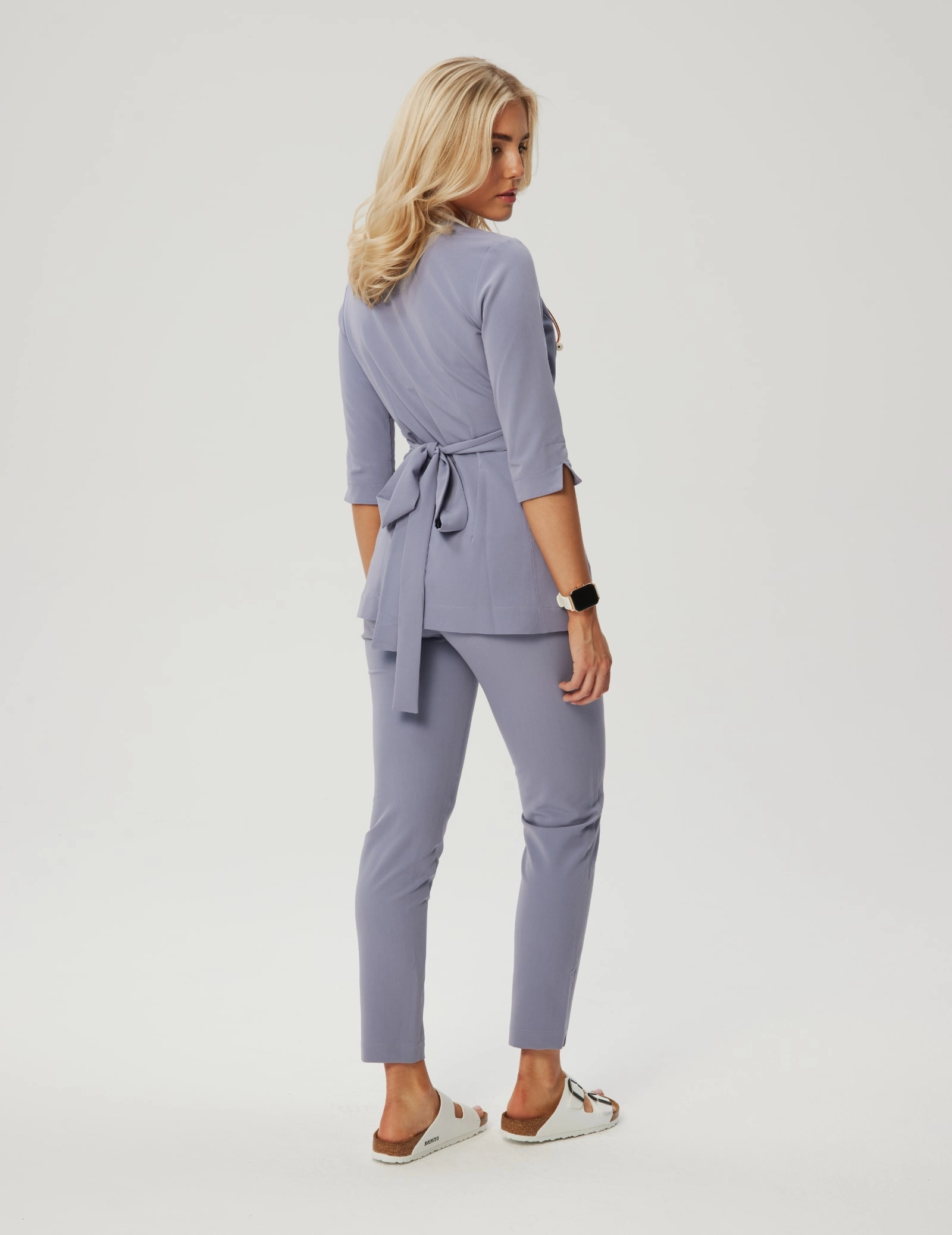 Rosalie tied medical Blouse - MILKY LAVENDER Rosalie tied medical Blouse - MILKY LAVENDER
