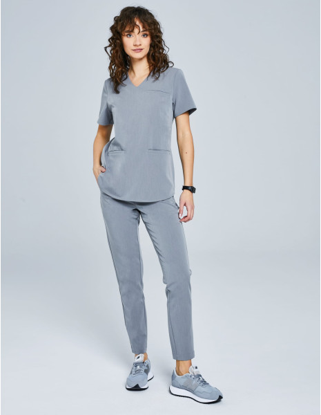 Women's Basic Scrub Pants - SHARK GRAY