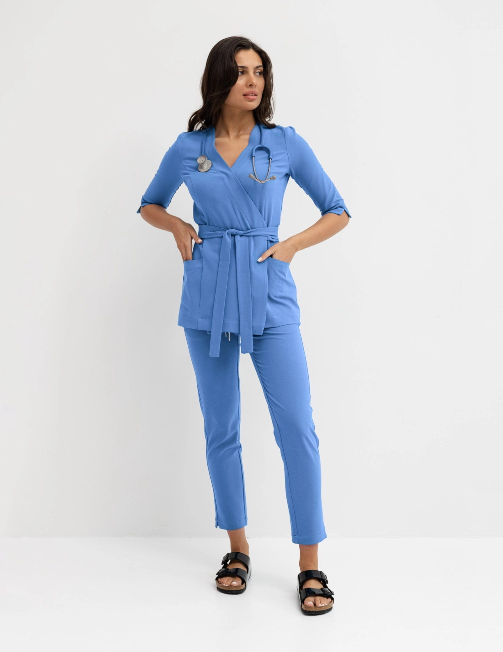Rosalie tied medical Hoodie - MARINA BLUE Rosalie tied medical Hoodie - MARINA BLUE