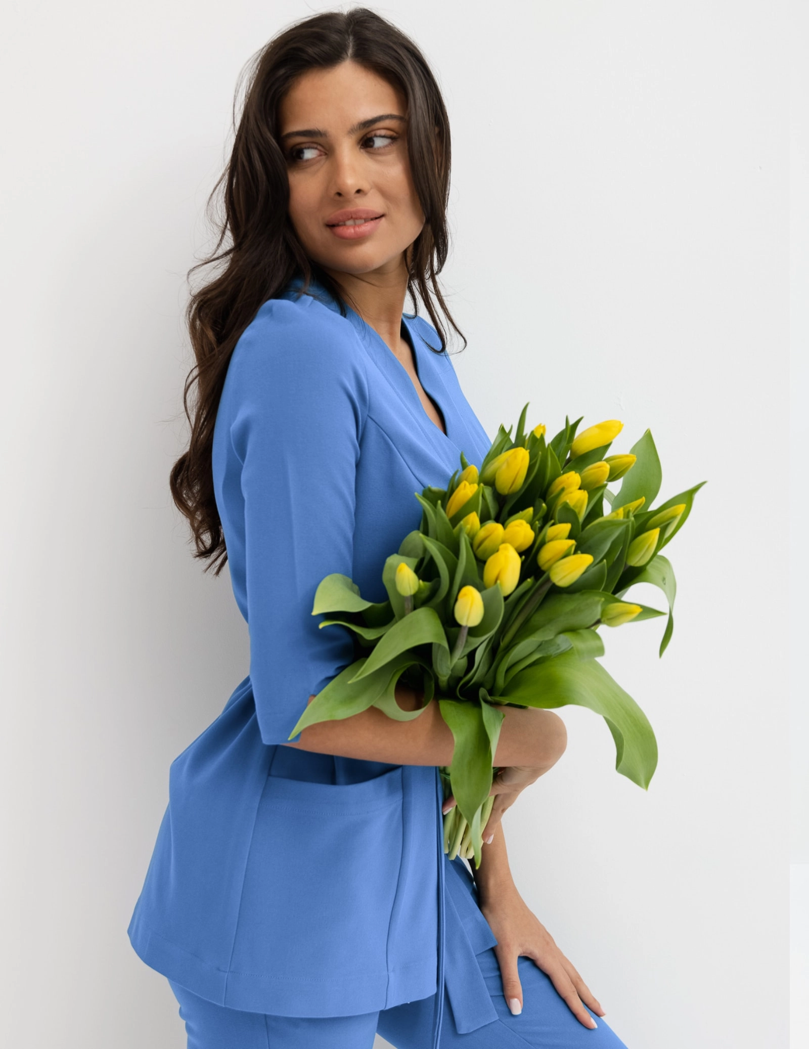 Rosalie tied medical Hoodie - MARINA BLUE Rosalie tied medical Hoodie - MARINA BLUE