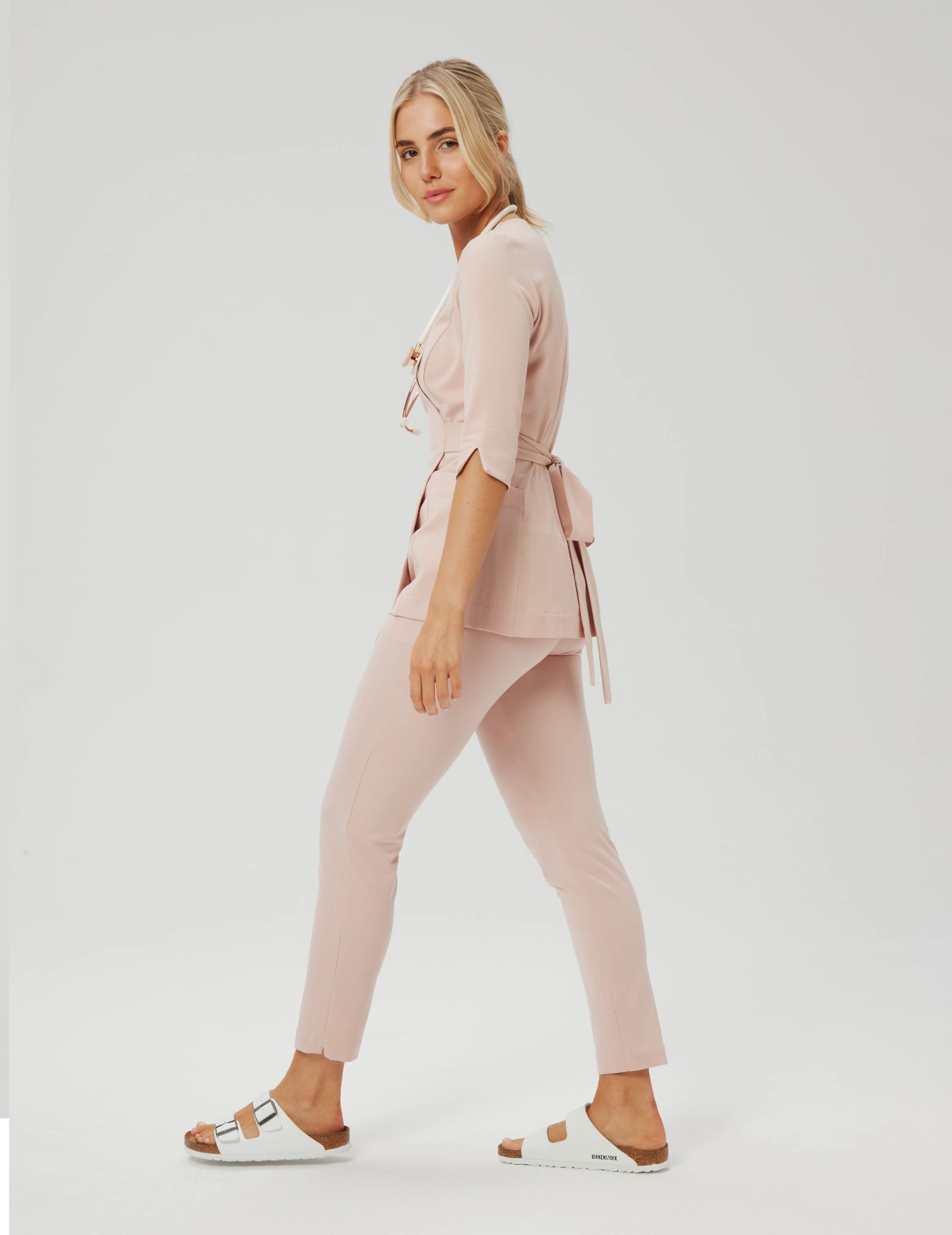 Rosalie Wrap Medical Top - DUSTY ROSE Rosalie Wrap Medical Top - DUSTY ROSE