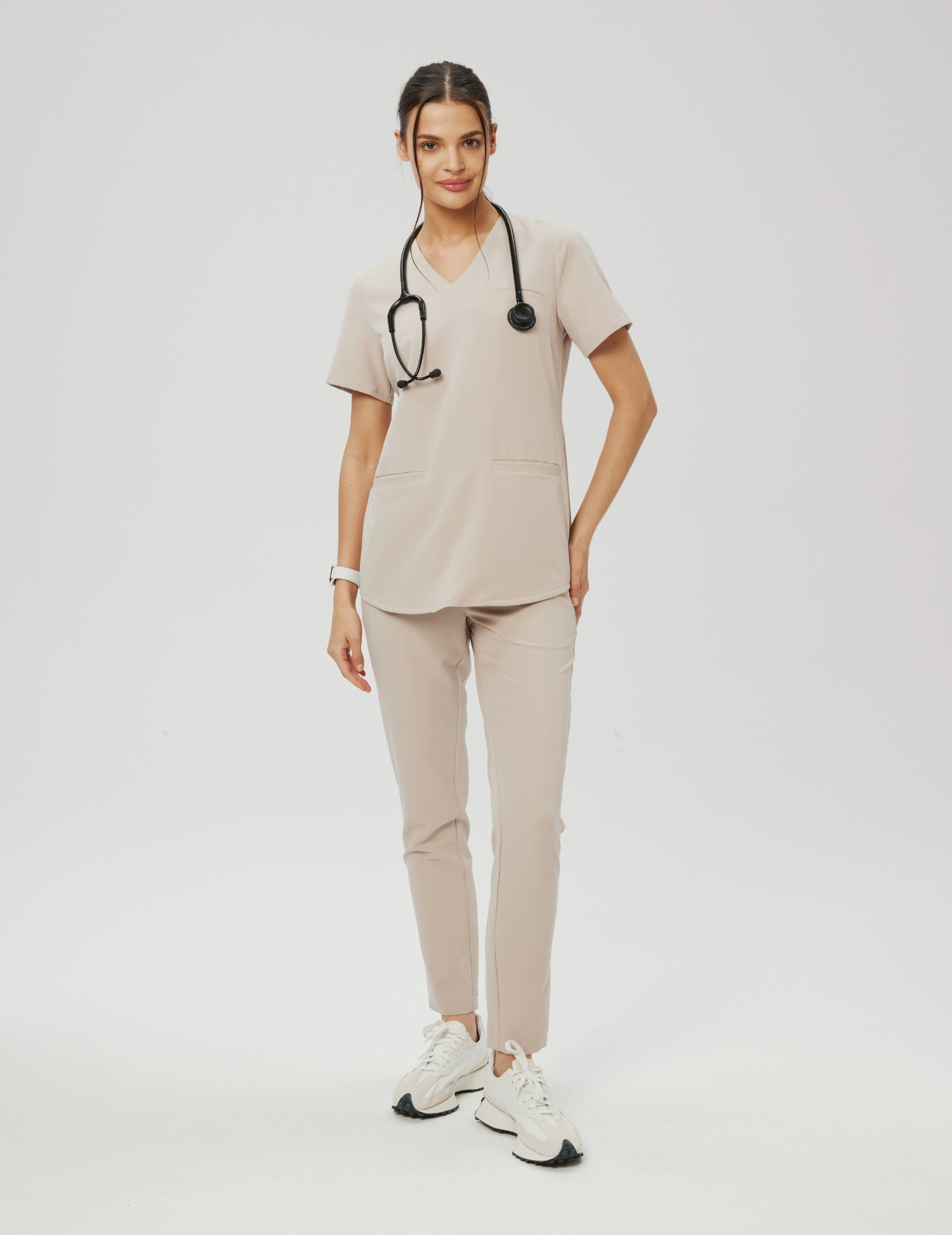 Women's Basic Scrub Pants - SHARK GRAY