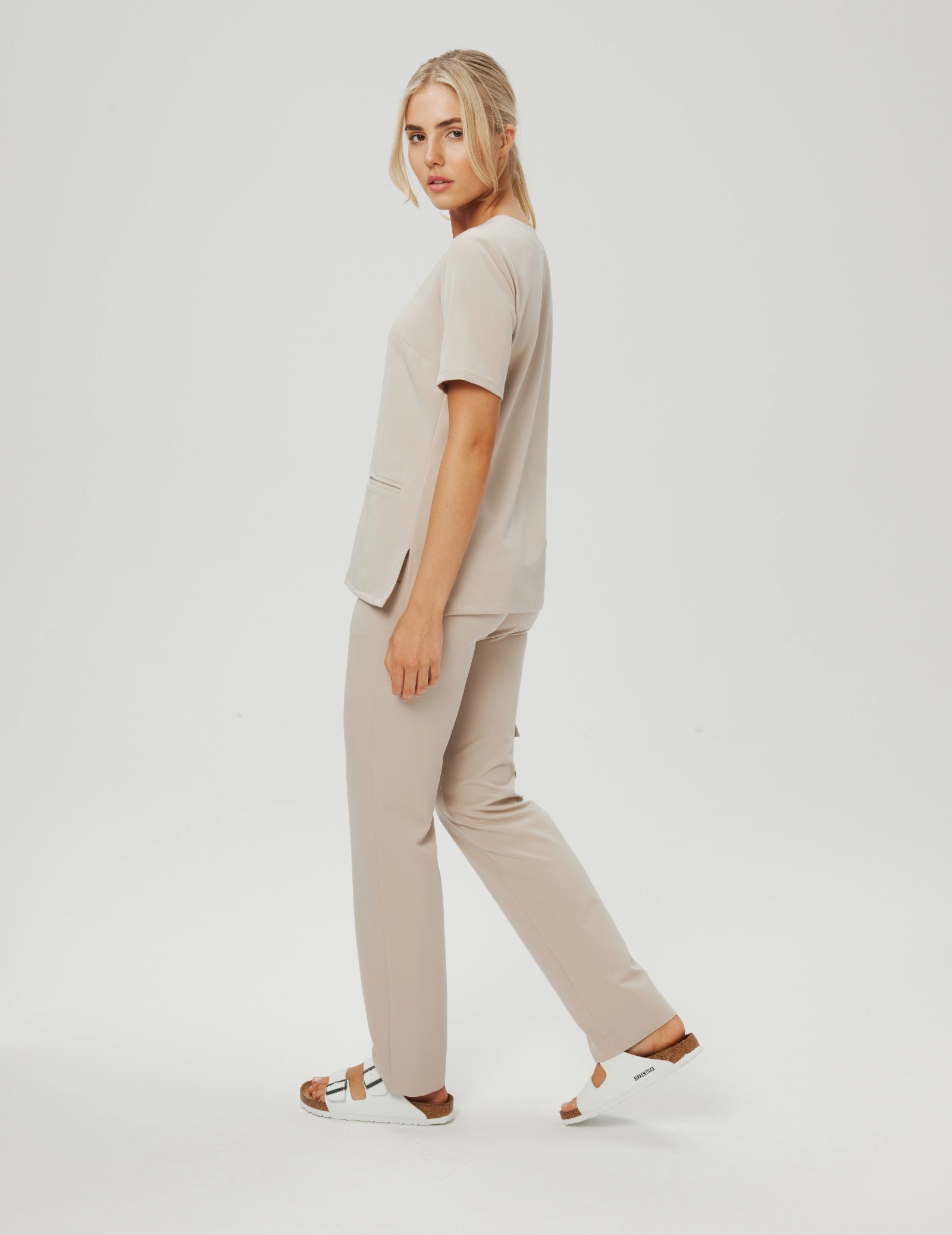 Women's Basic Scrub Pants - ROOIBOS TEA