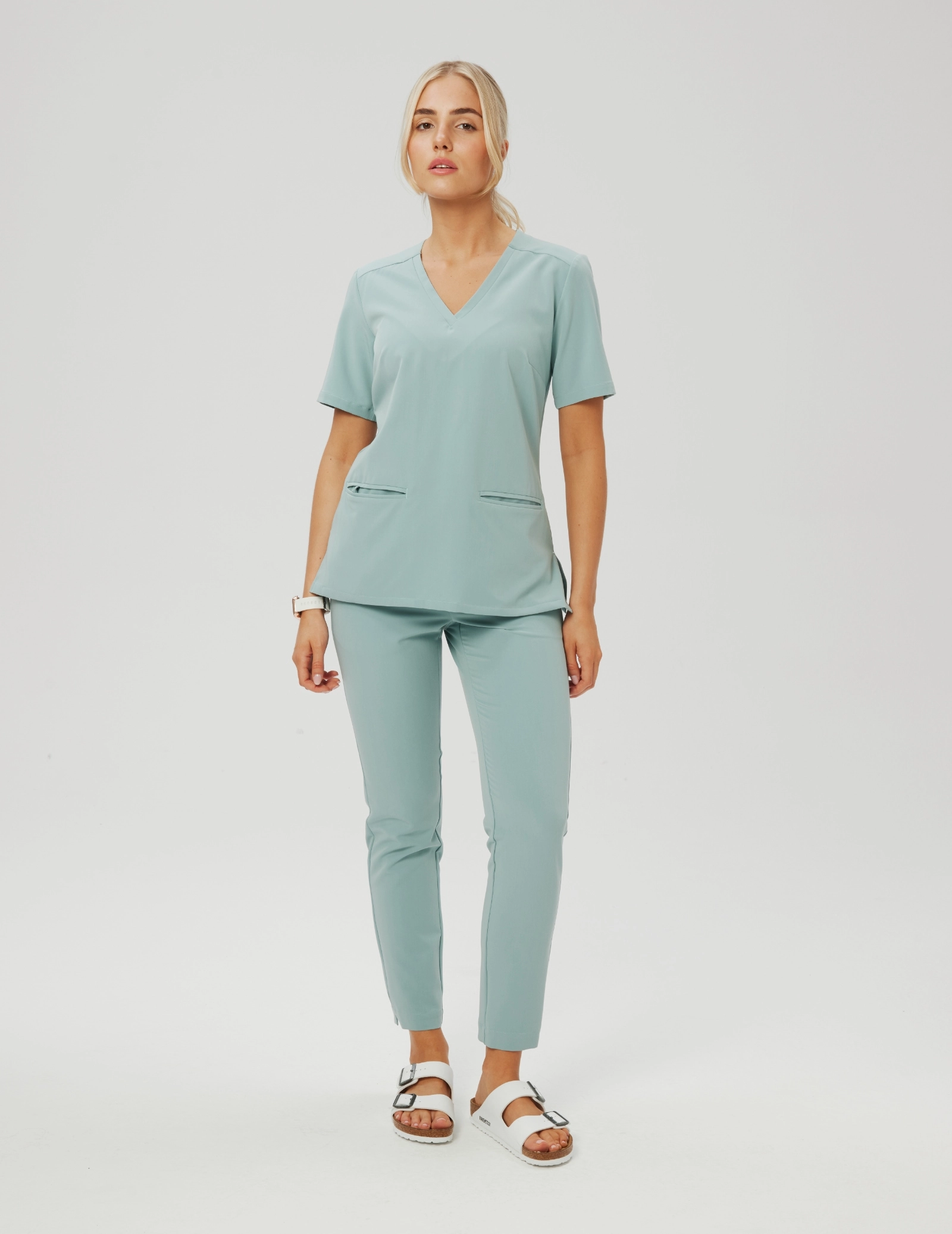 Women's Basic Scrub Pants - SHARK GRAY