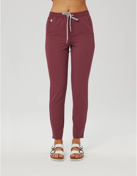 Basic Women`s Pants - MULLED WINE