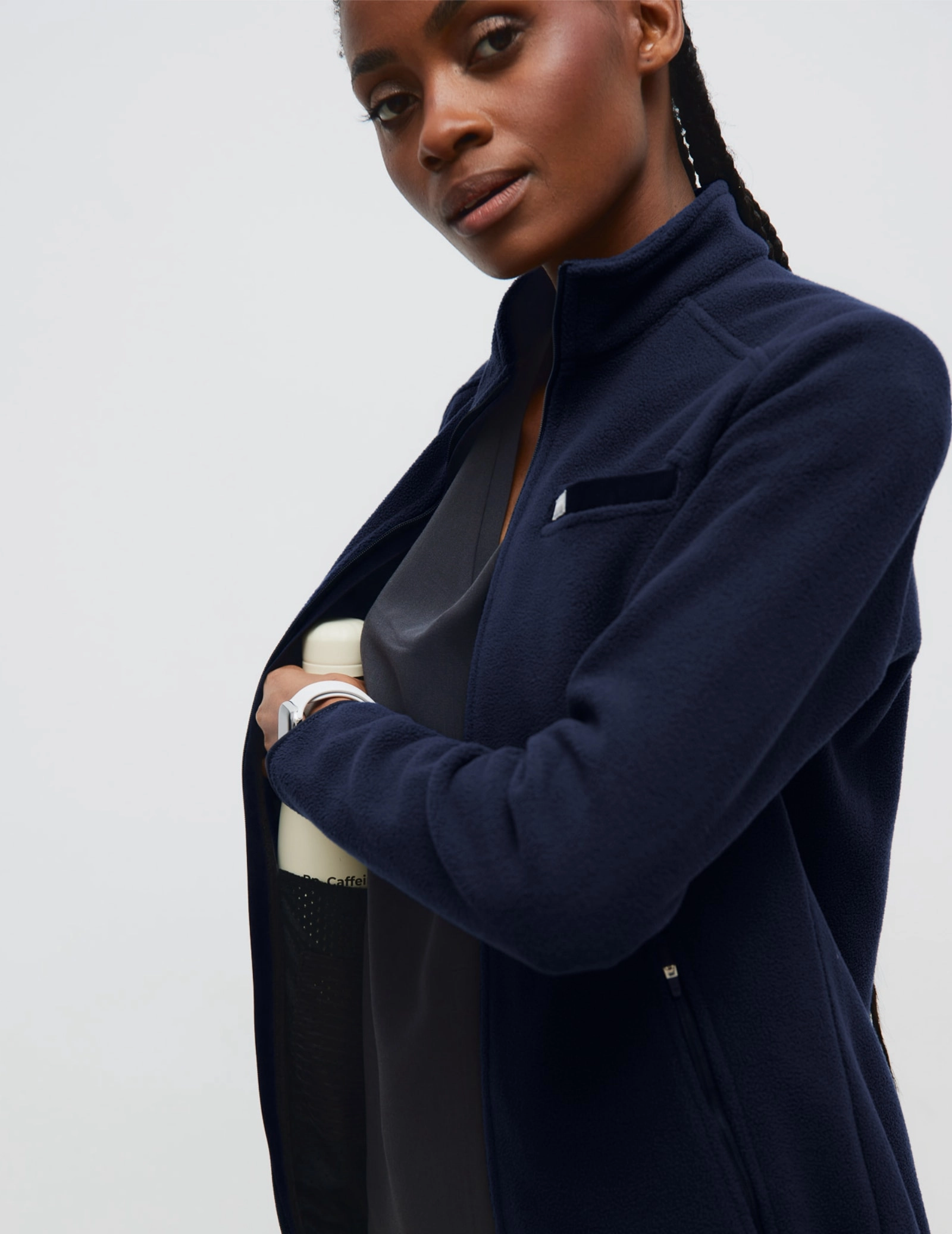 Women's Fleece Jacket COZY HEAT - DARK NAVY