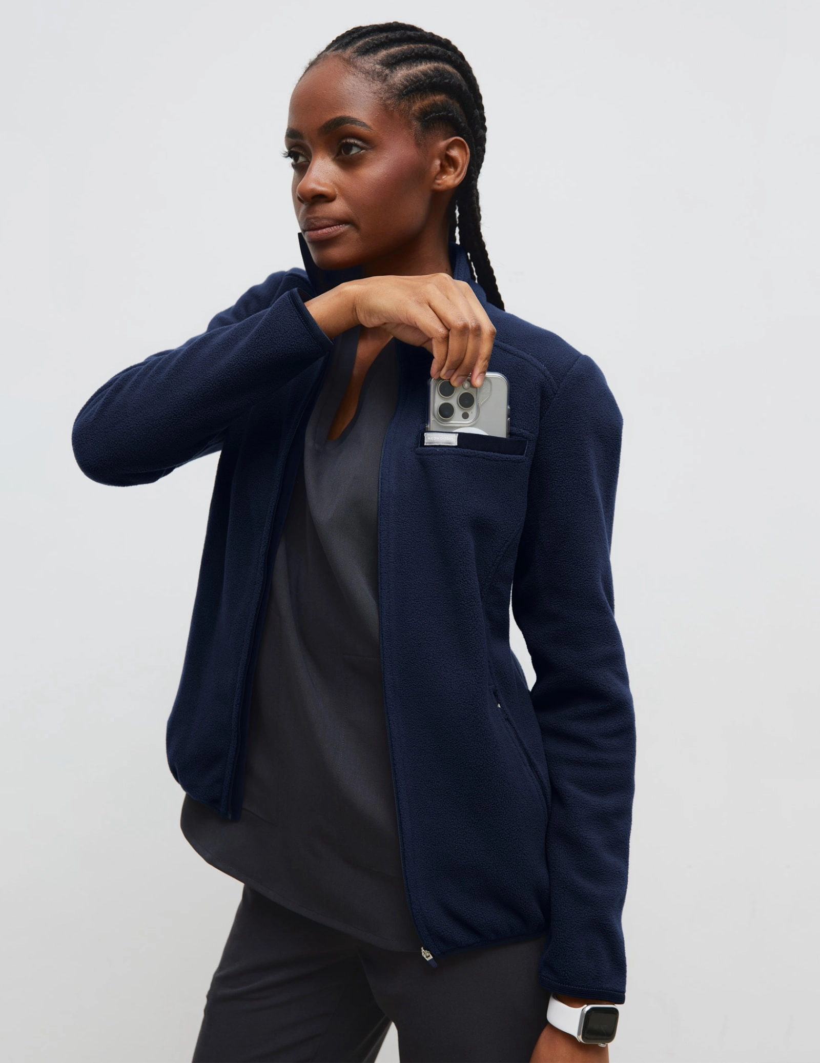 Women's Fleece Jacket COZY HEAT - DARK NAVY