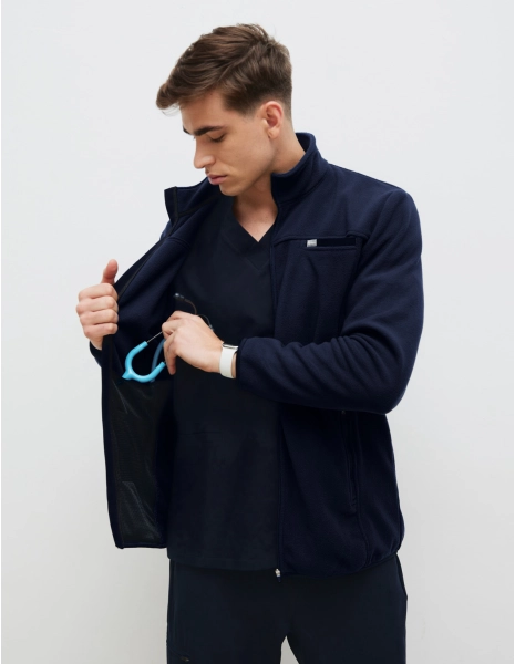 Men's Fleece Jacket COZY HEAT - DARK NAVY