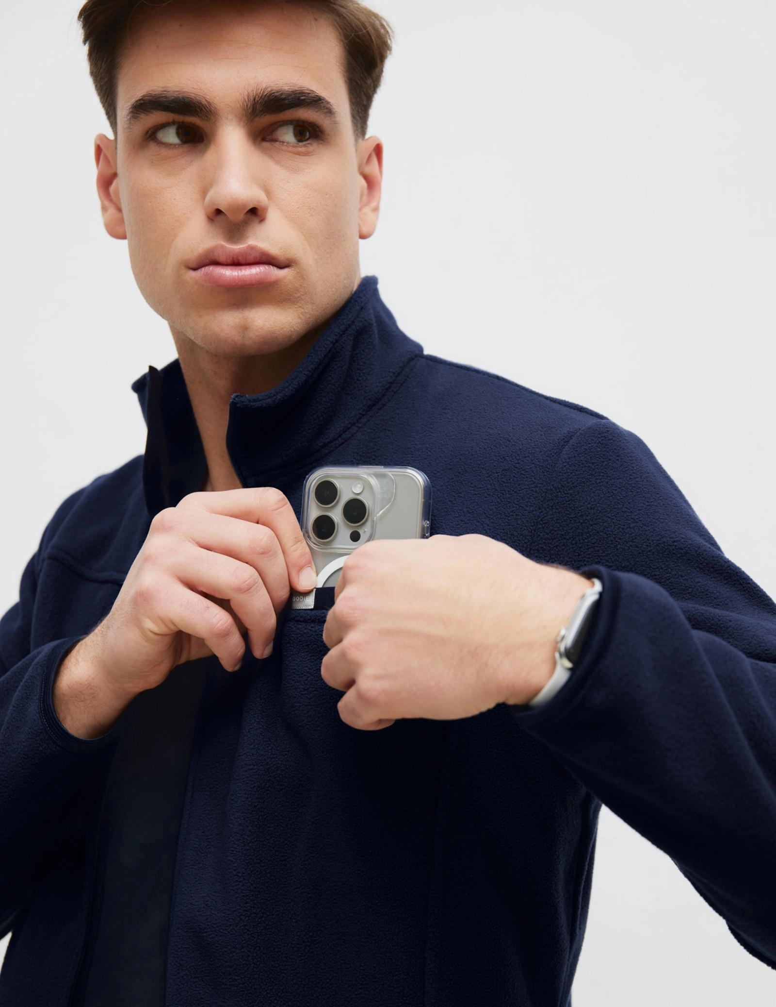 Men's Fleece Jacket COZY HEAT - DARK NAVY