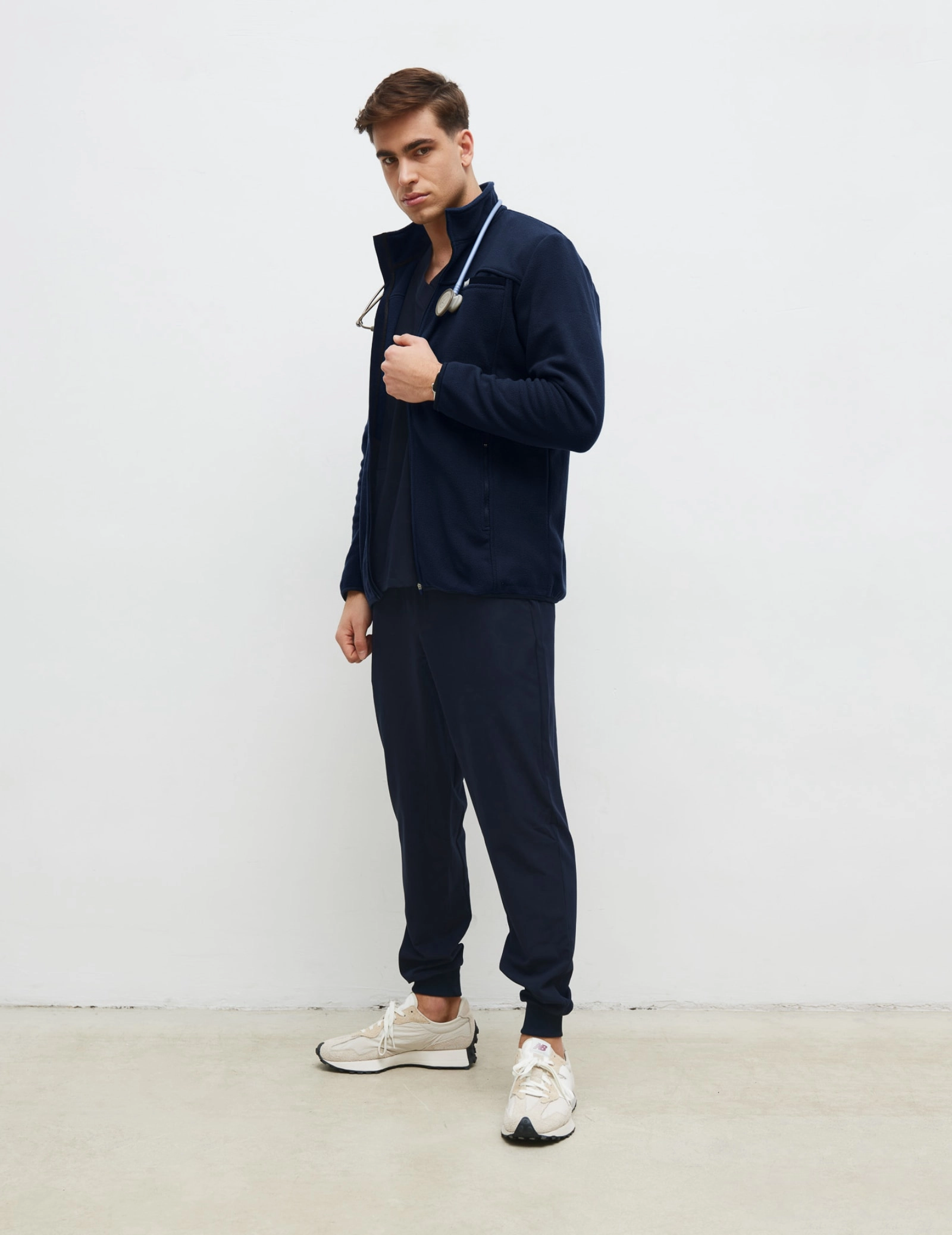 Men's Fleece Jacket COZY HEAT - DARK NAVY