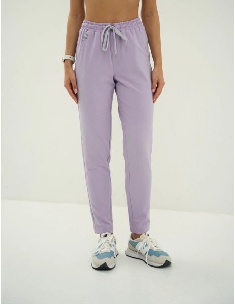 Women's Basic Scrub Pants - PURPLE HEATHER
