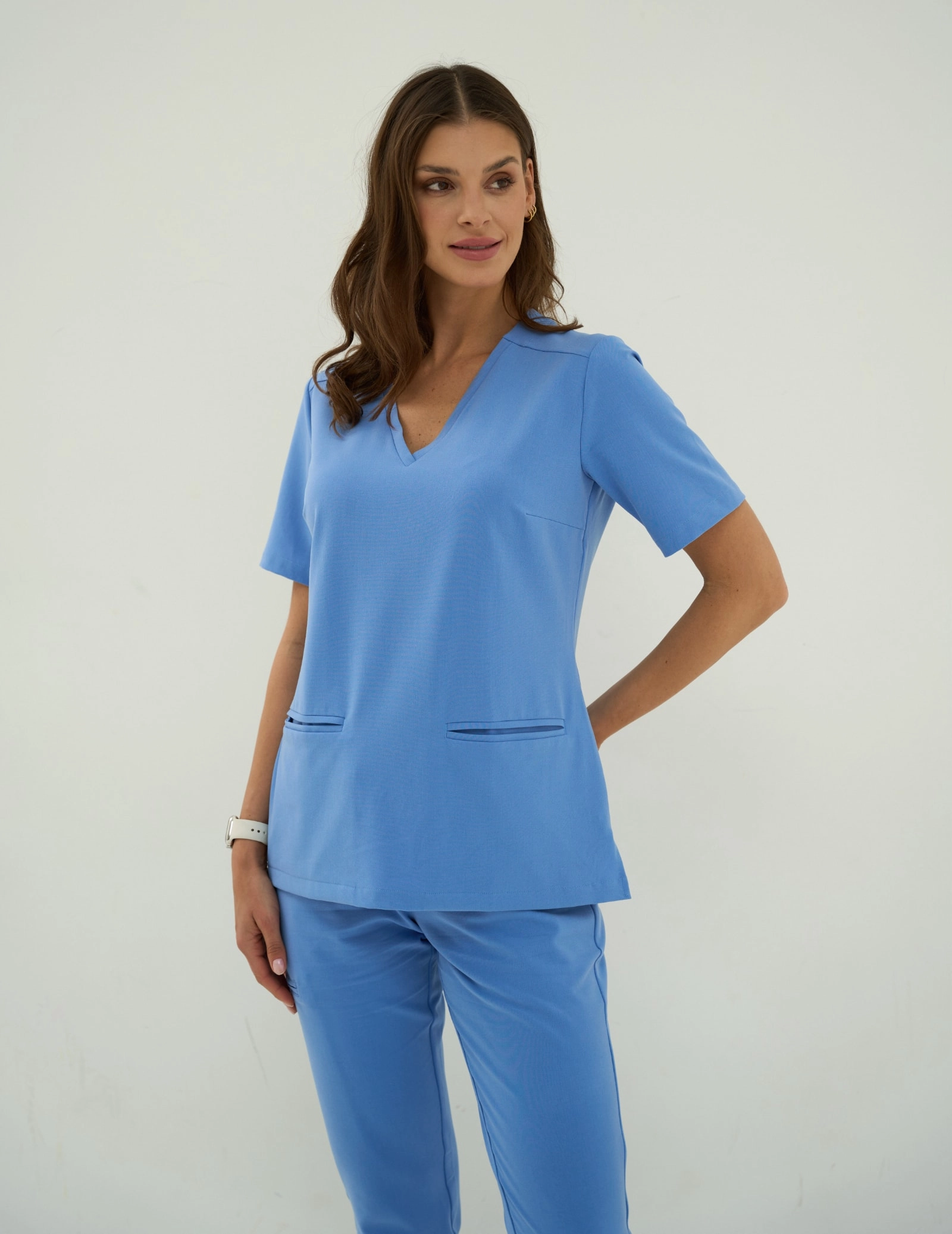 Medical Scrub Top Casy - MARINA BLUE