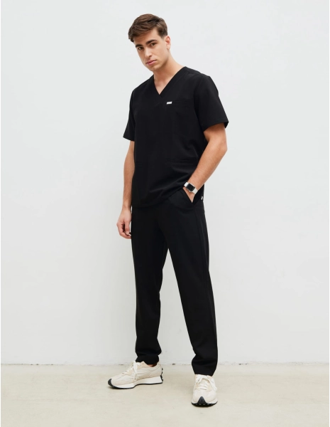 Men's Basic Pants - BLACK