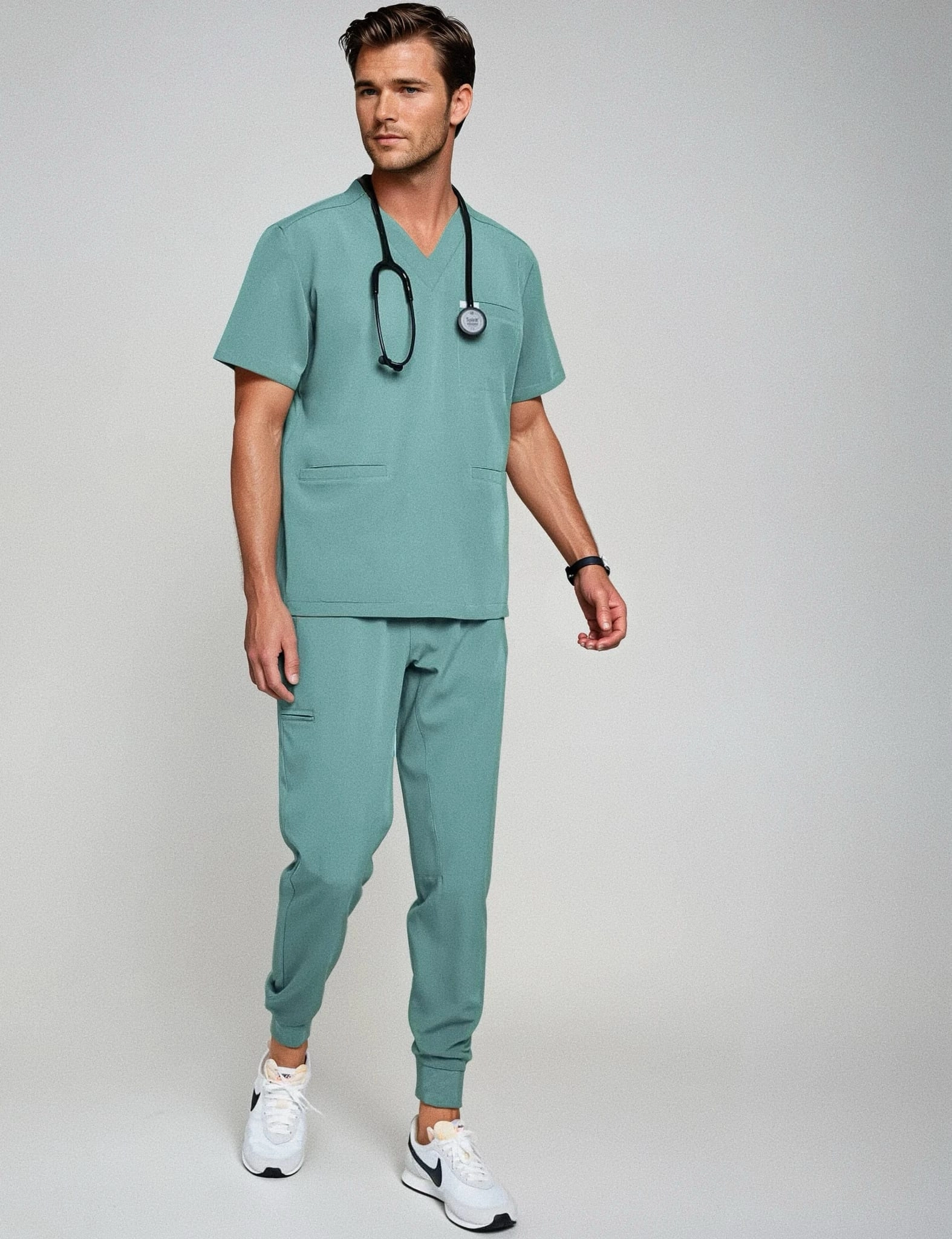 Men's Joggers Pants - DUSTY GREEN