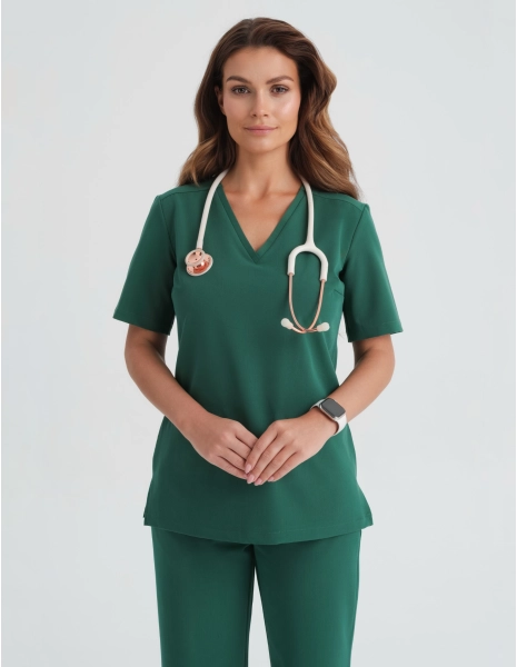 Medical Scrub Top Casy - EDEN GREEN