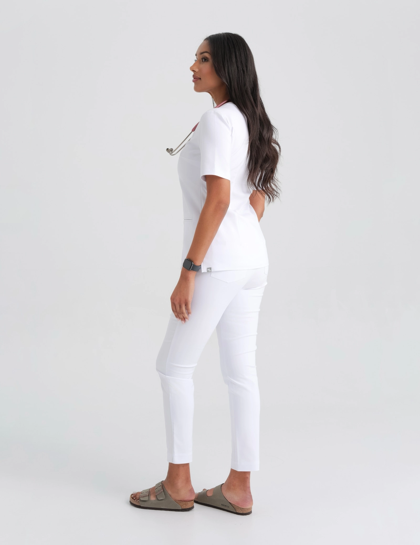 Women's Basic Pants - White