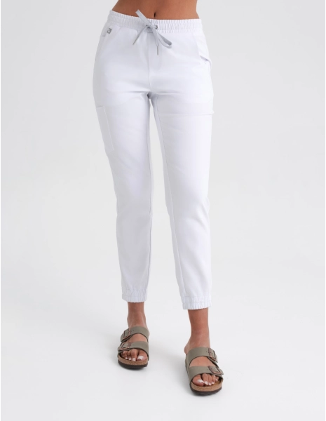 Women's Joggers - White