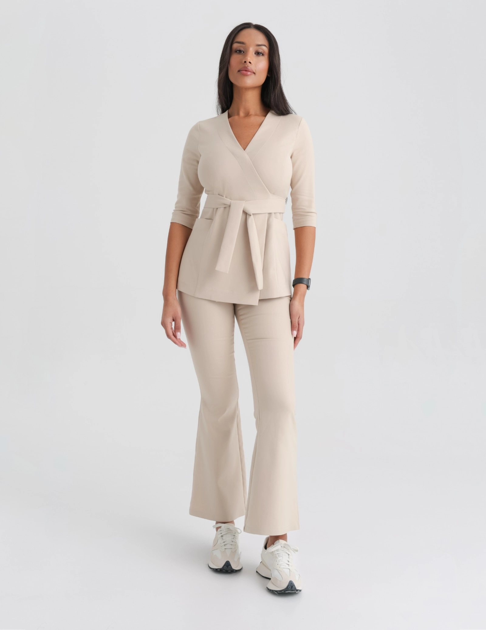 Rosalie tied medical hoodie - NUDE