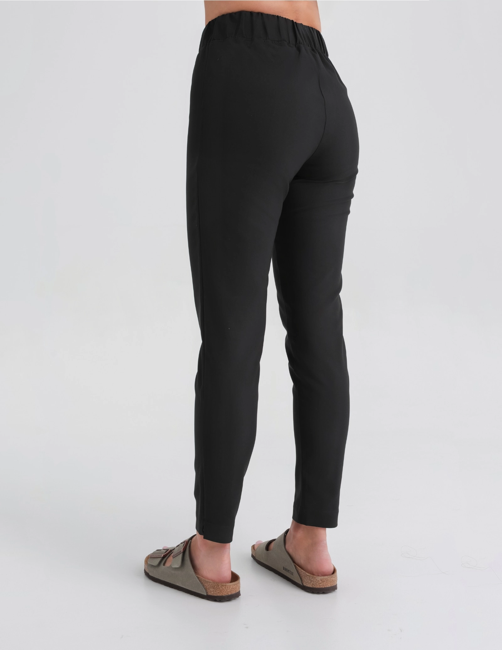 Women's Medical Scrub Pants Slim Fit- TRUE BLACK