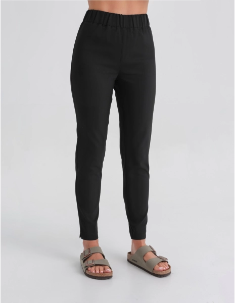 Women's Medical Scrub Pants Slim Fit- TRUE BLACK