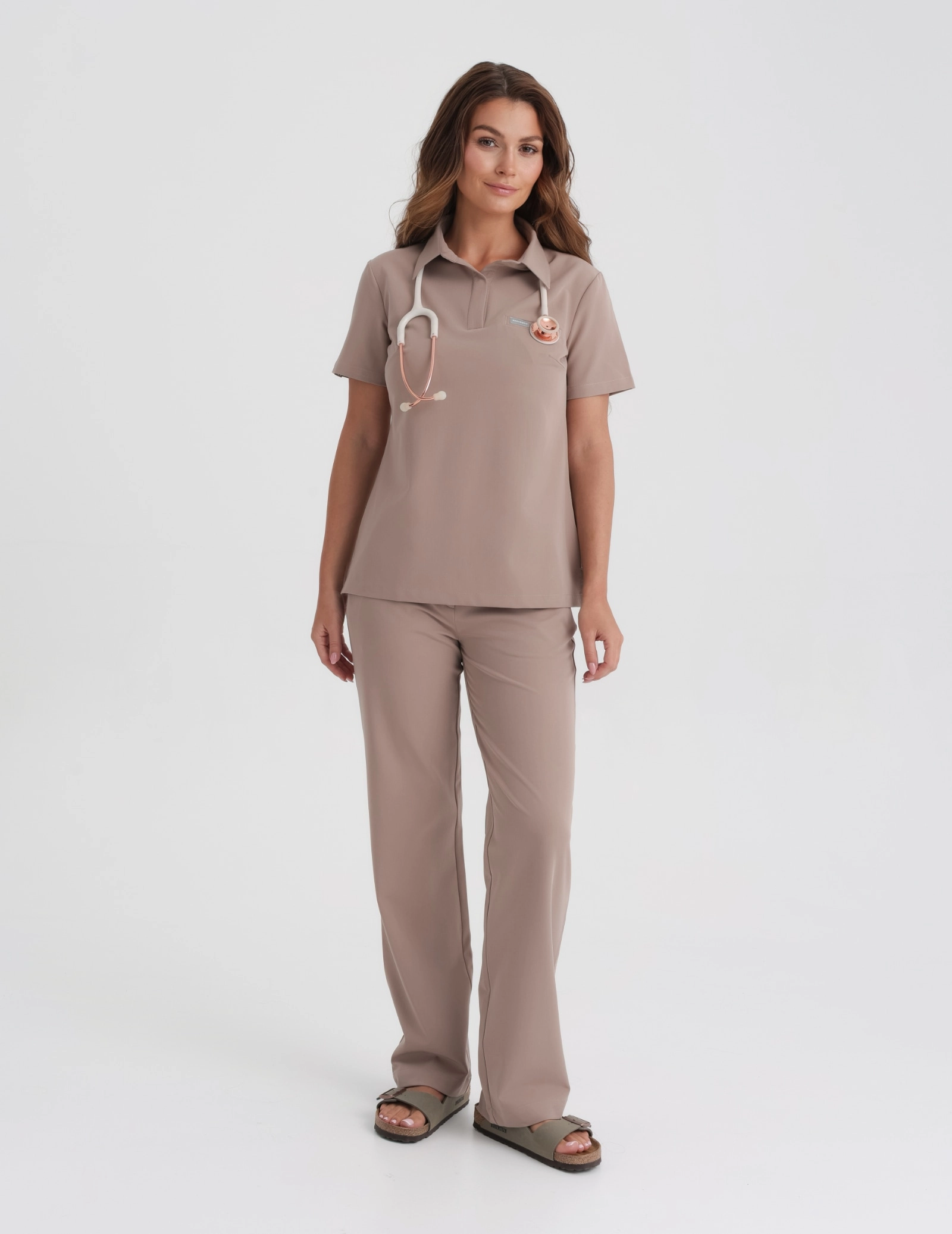 Women's Medical Scrub Pants Tiffany - BEIGE