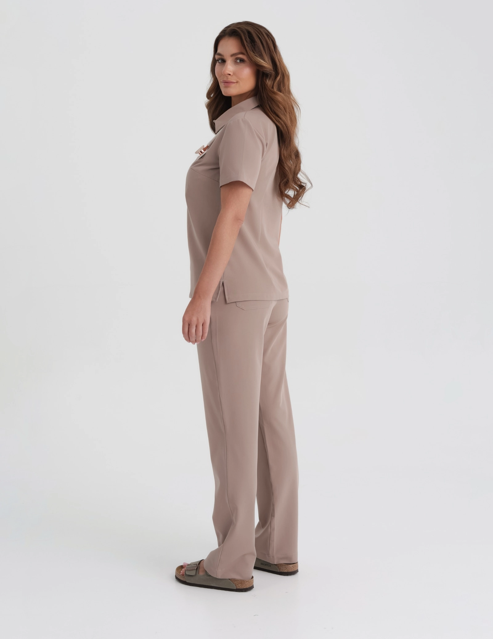 Women's Medical Scrub Pants Tiffany - BEIGE