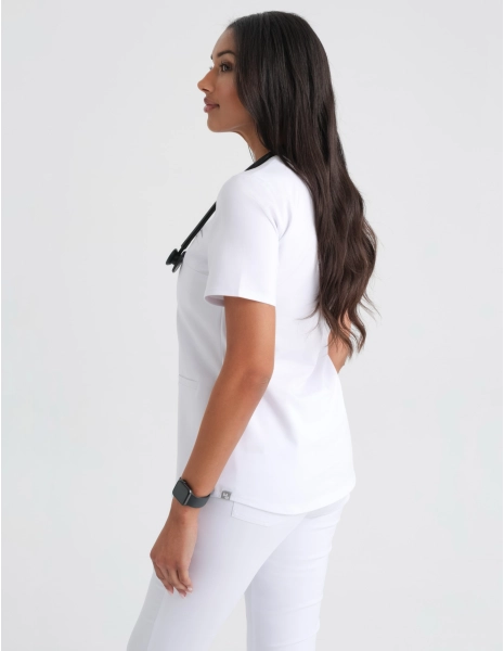 Medical Scrub Top Grace- WHITE