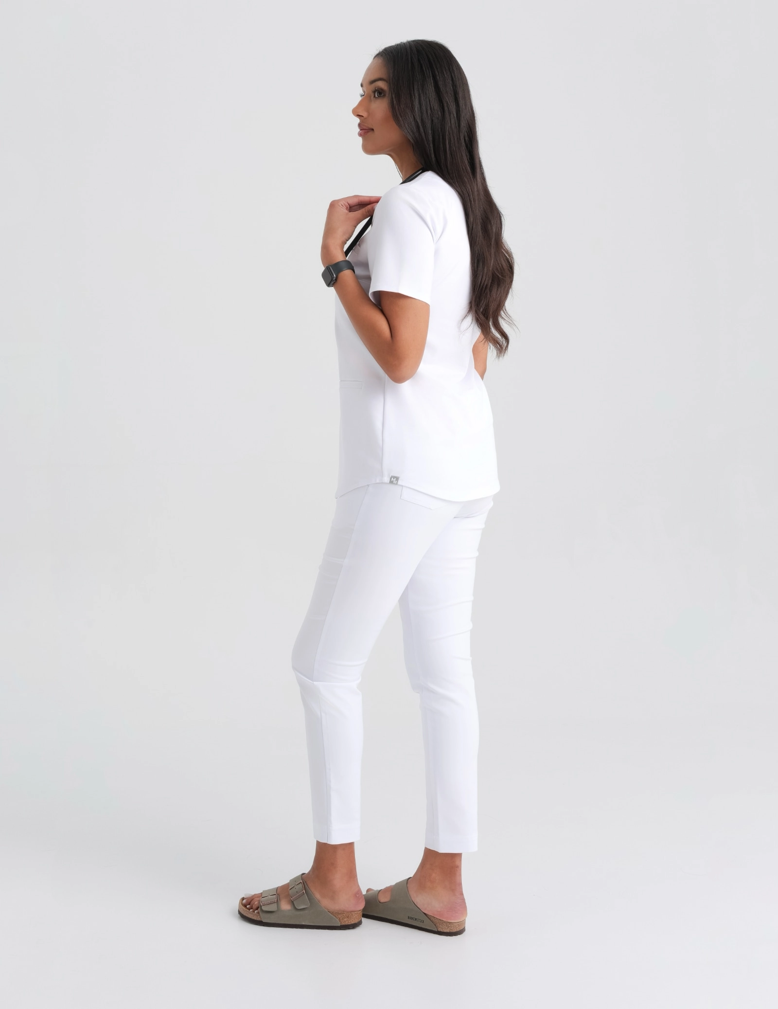 Medical Scrub Top Grace- WHITE