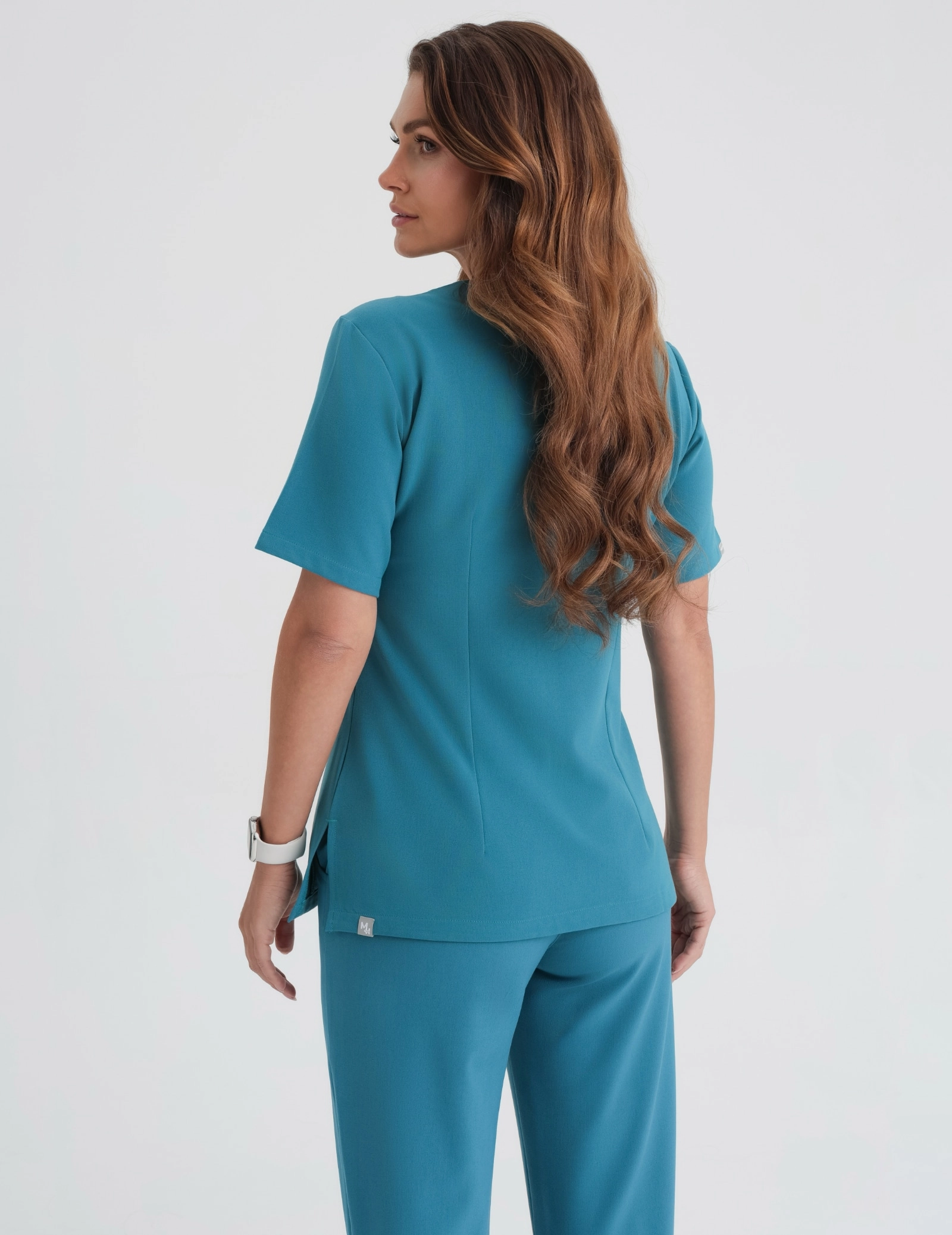Medical Scrub Top Casy- OCEAN BLUE