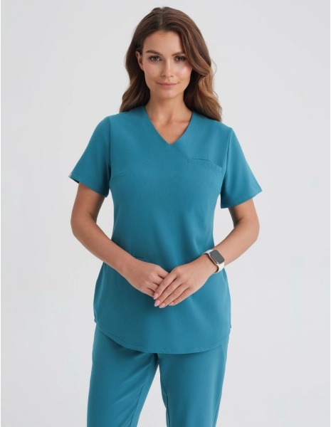 Medical Scrub Top Grace - OCEAN BLUE