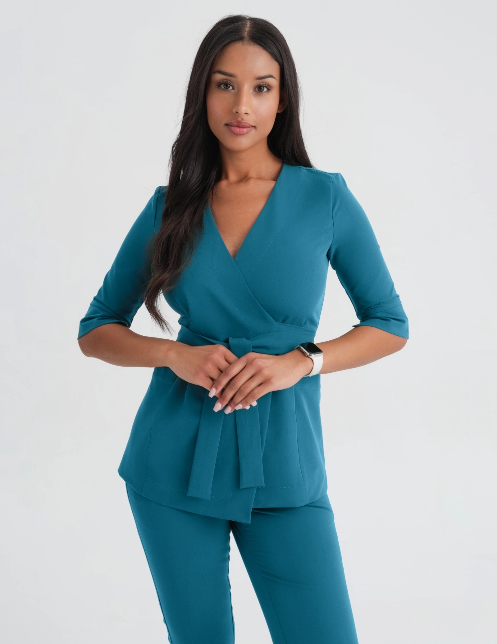 Rosalie tied medical Hoodie  - OCEAN BLUE