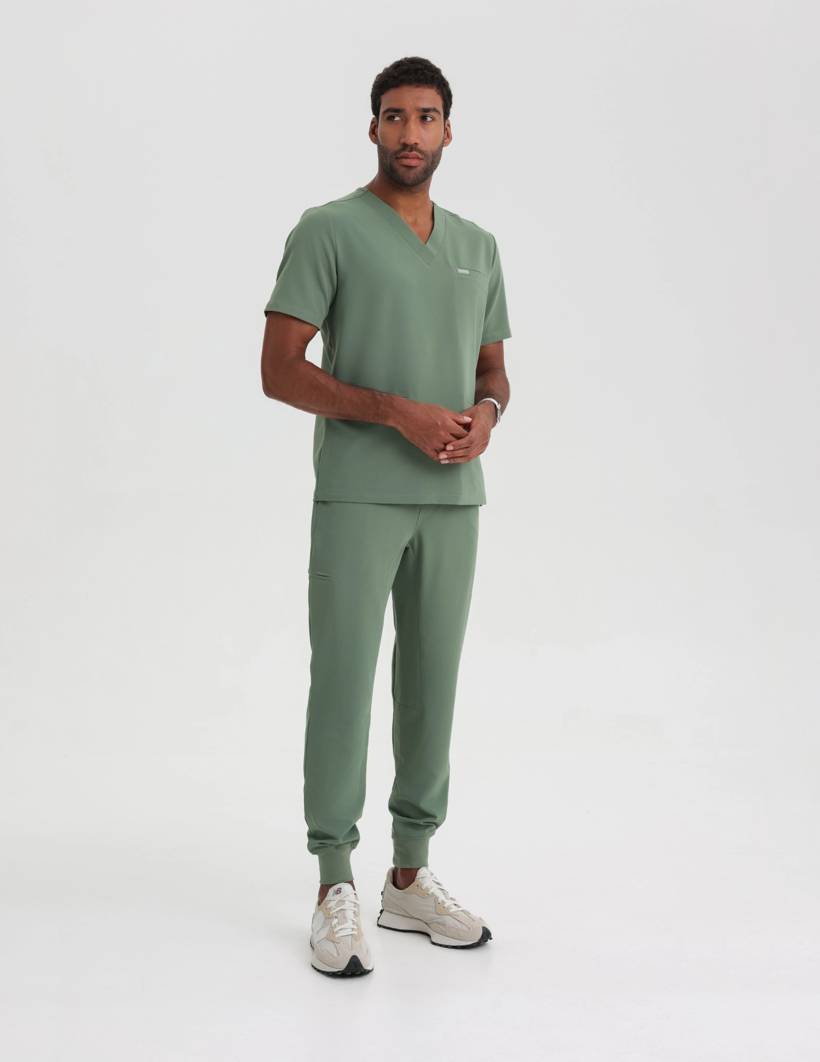 Men’s Jogger Scrub Pants – KHAKI