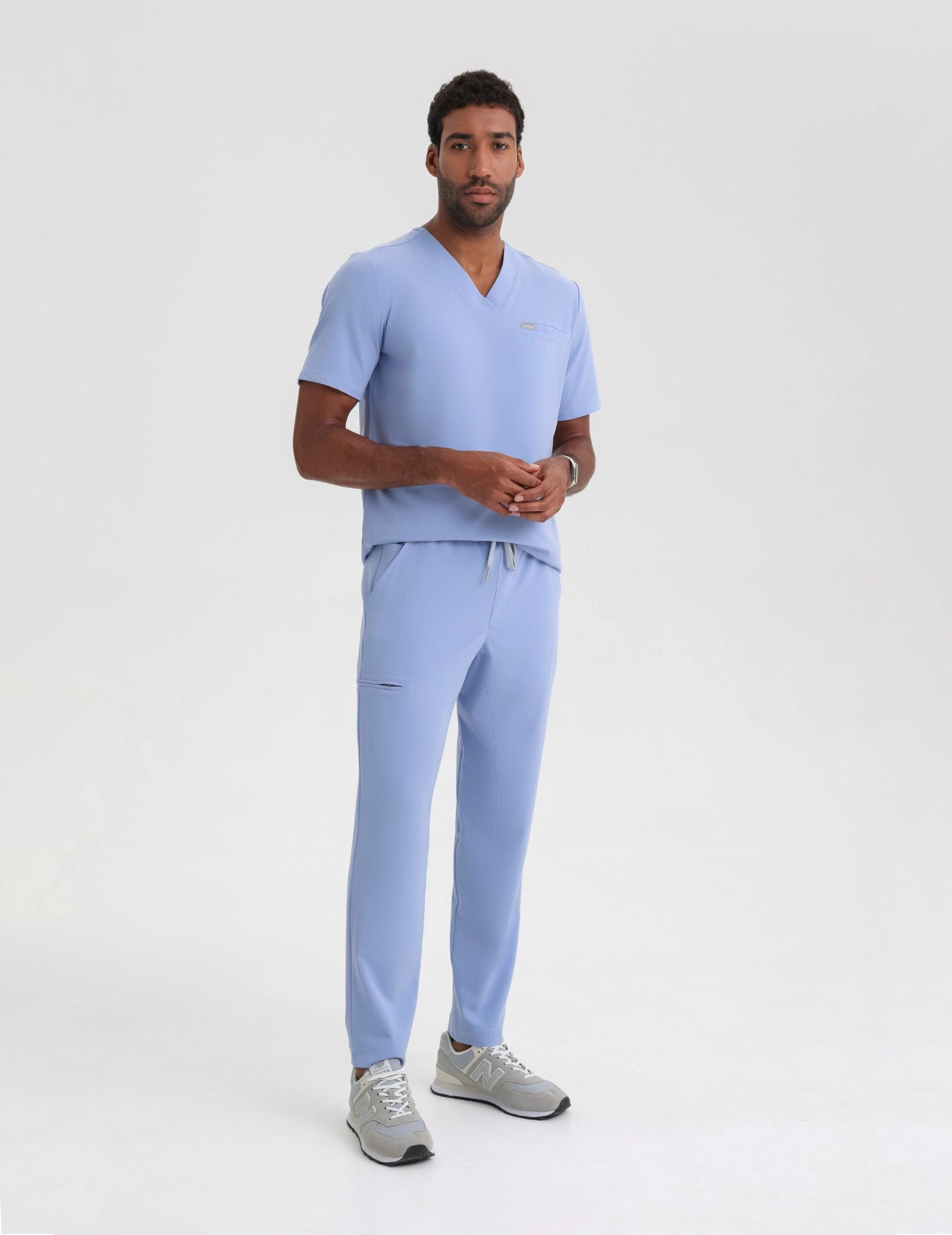 Men's Basic Pants - CEIL BLUE