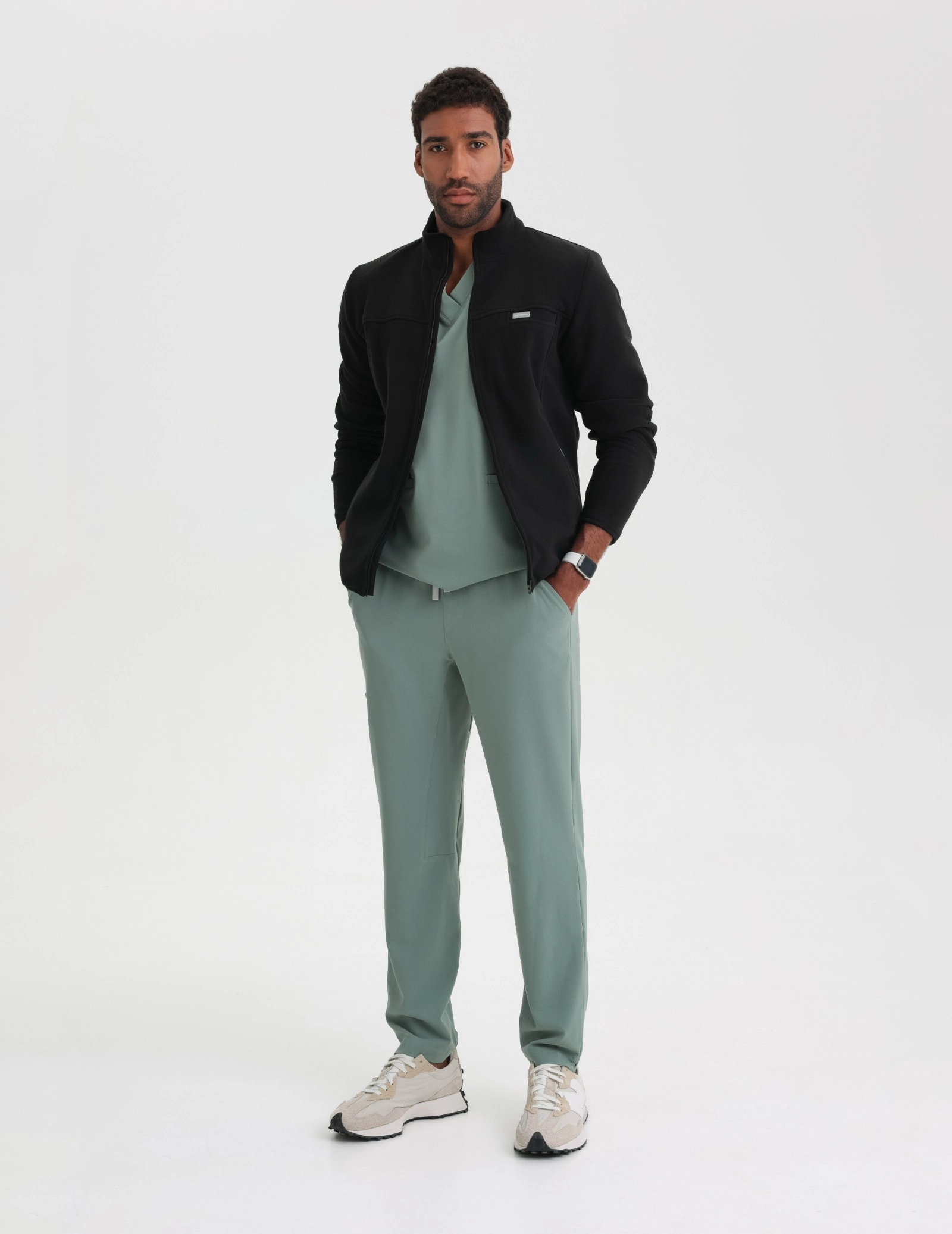 Men's Basic Pants - DUSTY GREEN