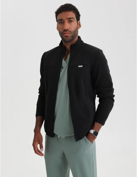 Men's Fleece Jacket COZY HEAT - BLACK