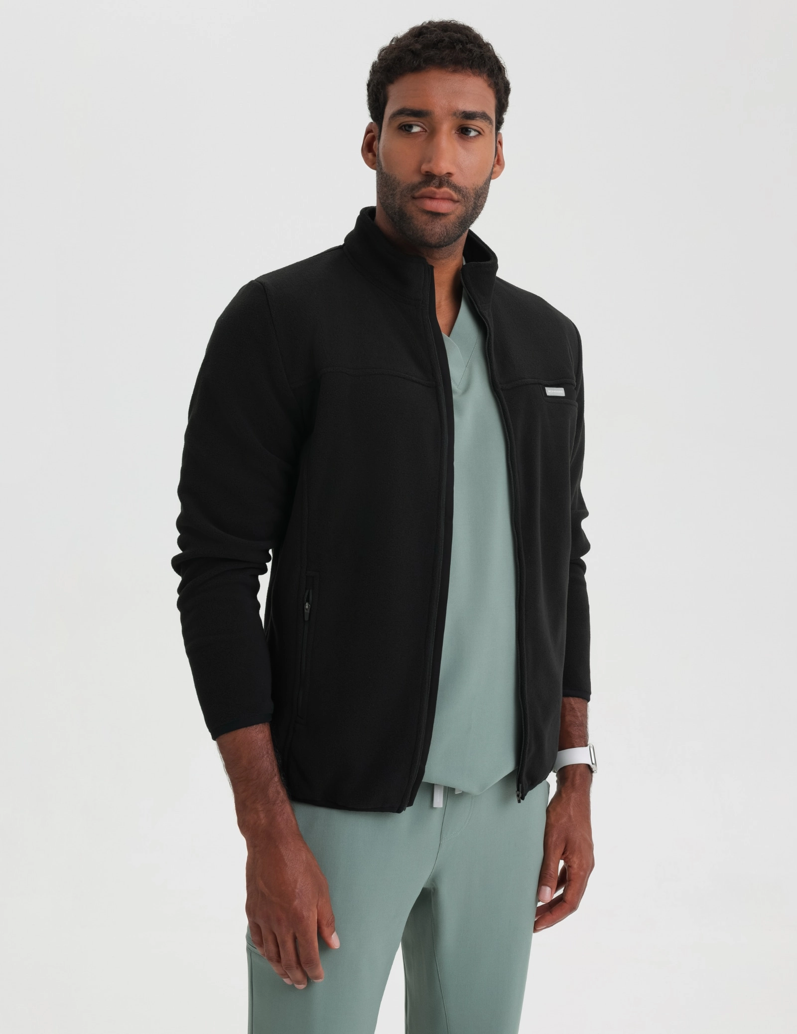 Men's Fleece Jacket COZY HEAT - BLACK
