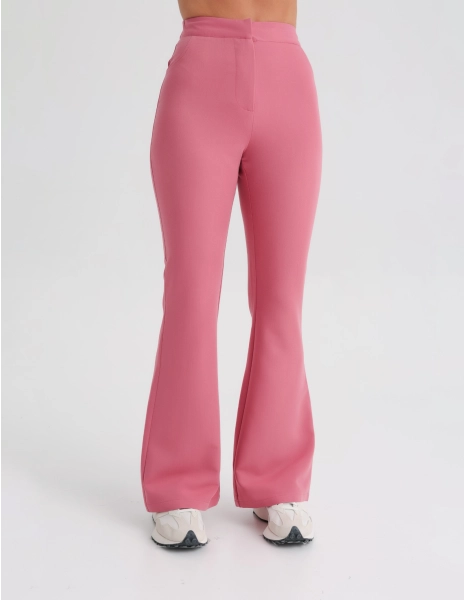 Women's Medical Scrub Pants Flare - RASPBERRY CRUSH