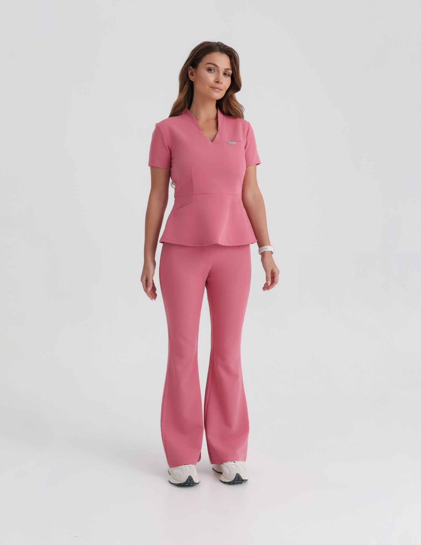 Women's Medical Scrub Pants Flare - RASPBERRY CRUSH Women's Medical Scrub Pants Flare - RASPBERRY CRUSH