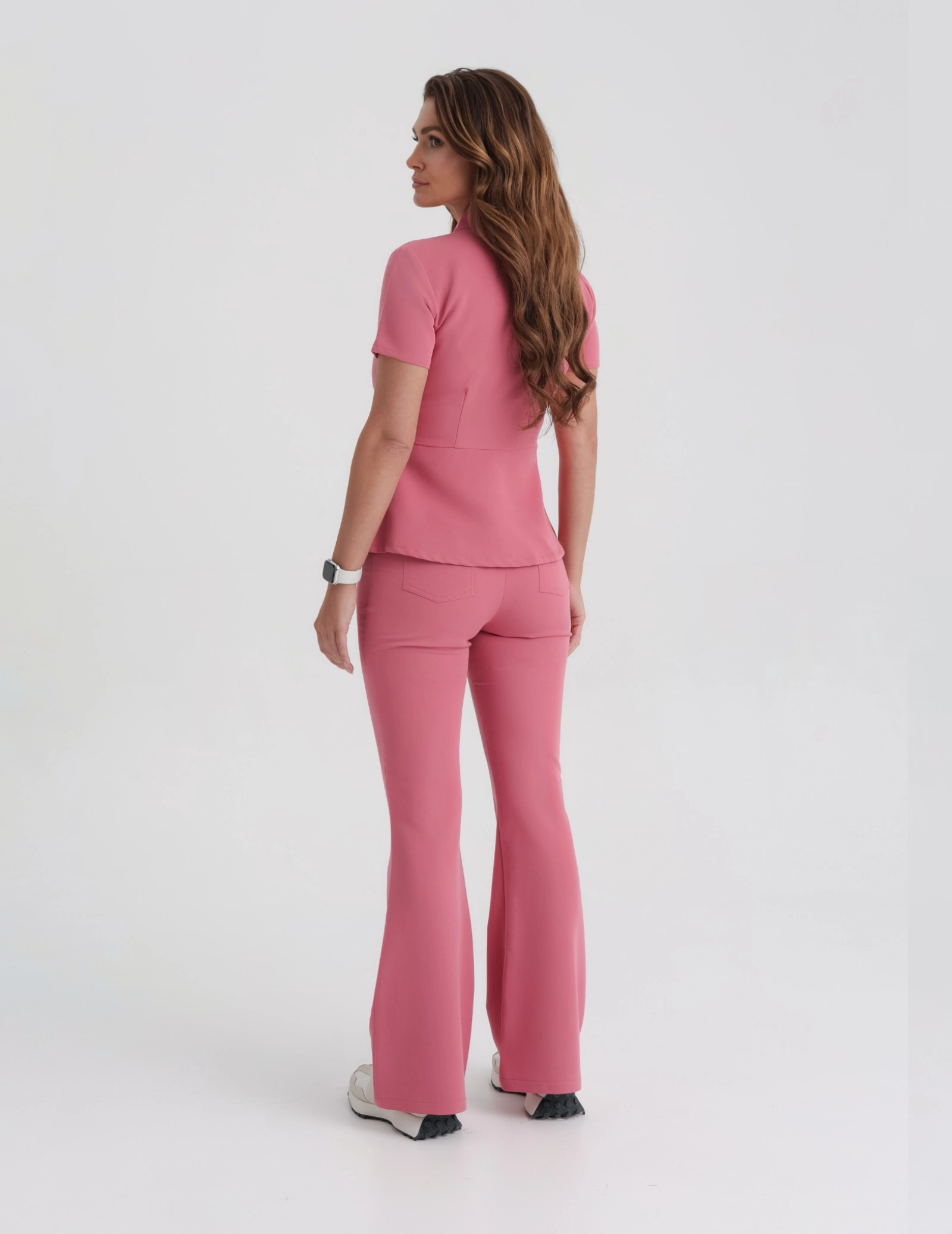 Women's Medical Scrub Pants Flare - RASPBERRY CRUSH Women's Medical Scrub Pants Flare - RASPBERRY CRUSH