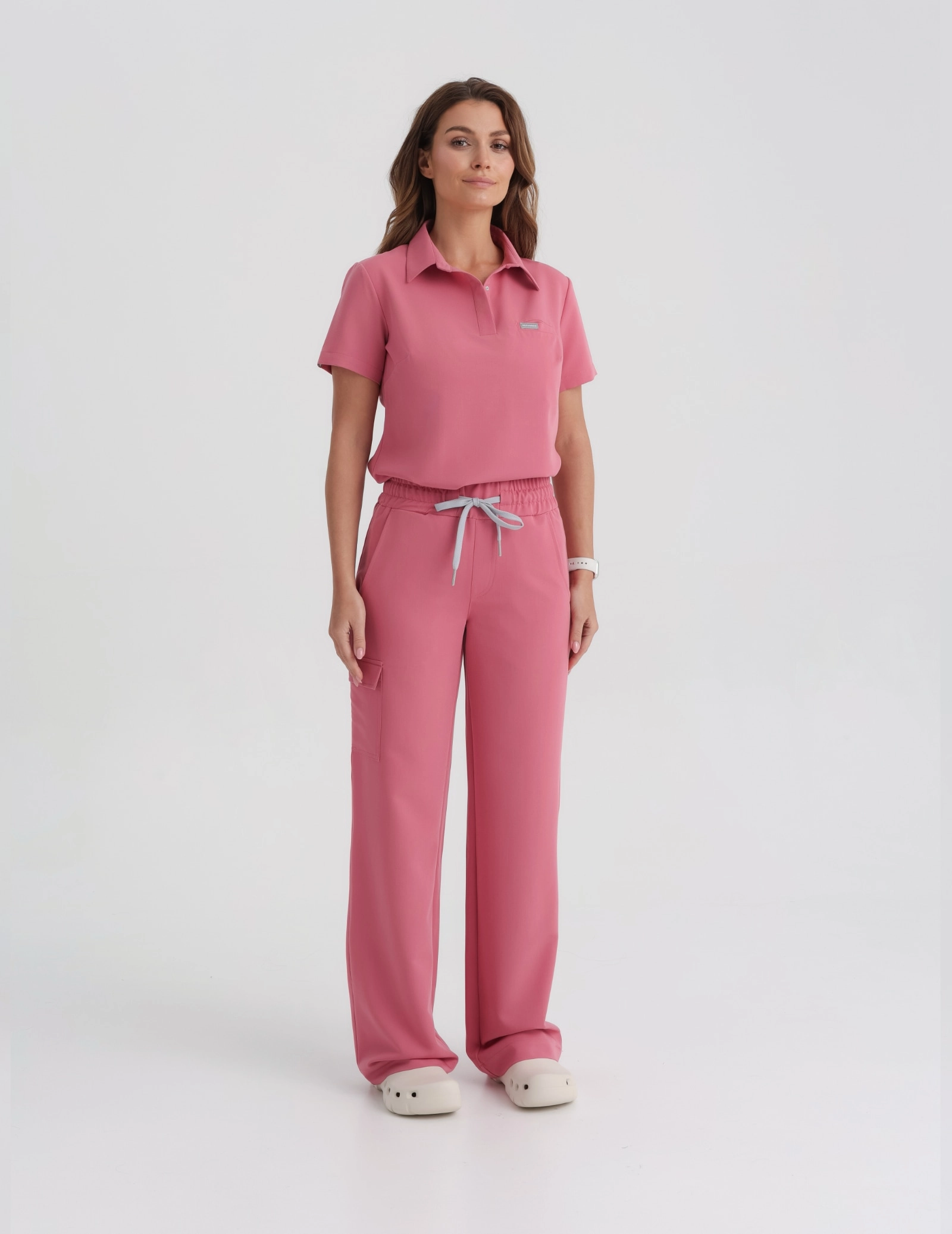 Women's Medical Scrub Pants Yoga - RASPBERRY CRUSH Women's Medical Scrub Pants Yoga - RASPBERRY CRUSH