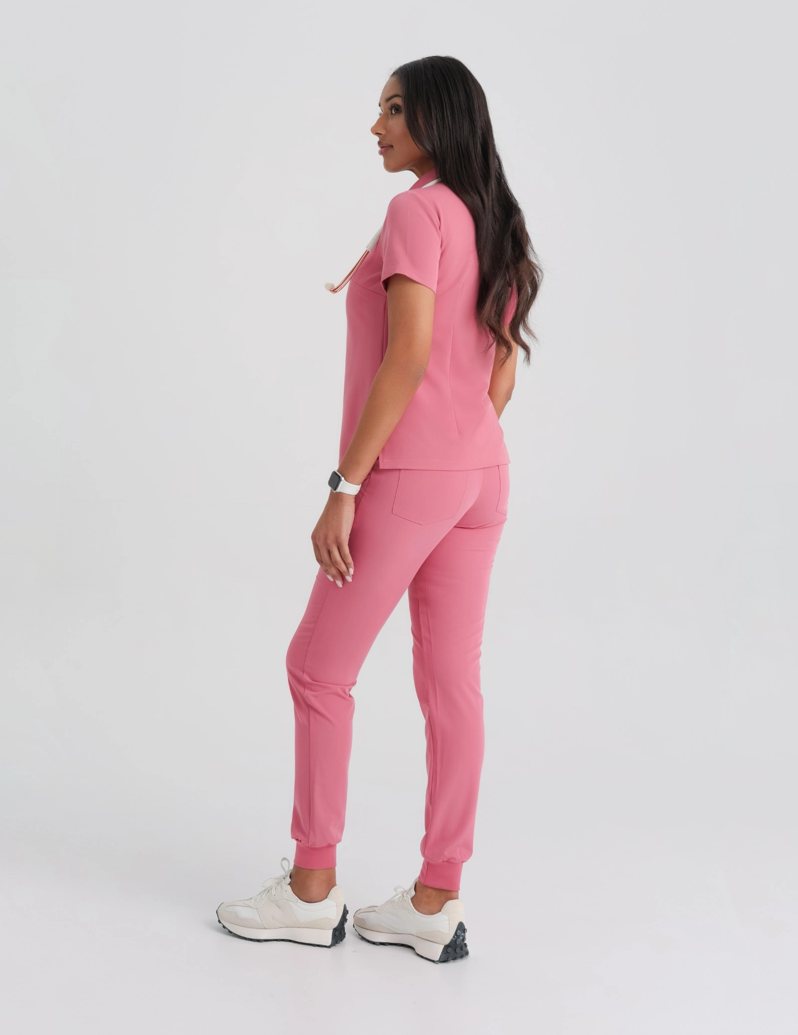 Medical Scrub Top Polo - RASPBERRY CRUSH Medical Scrub Top Polo - RASPBERRY CRUSH