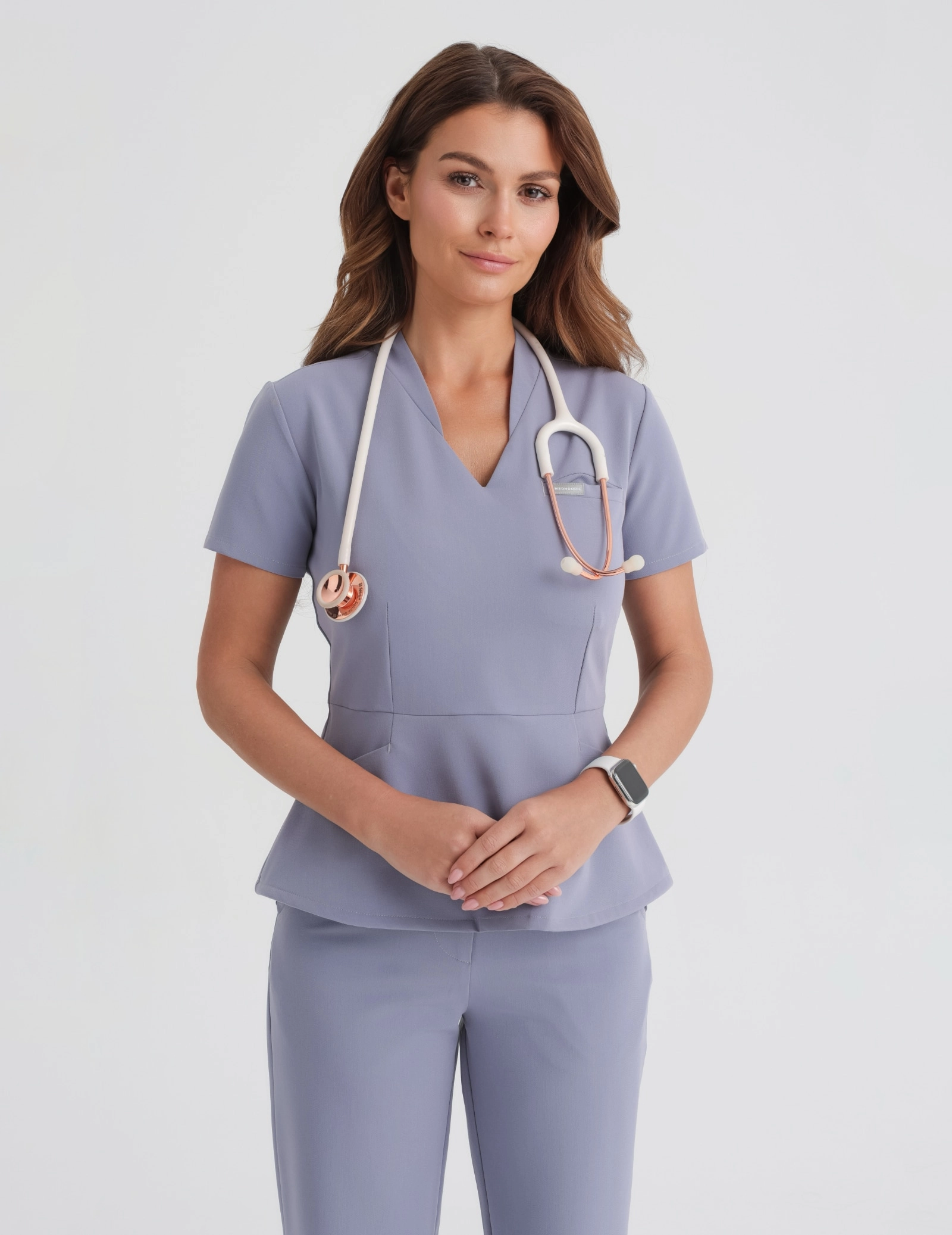 Medical Scrub Top Kori - MILKY LAVENDER