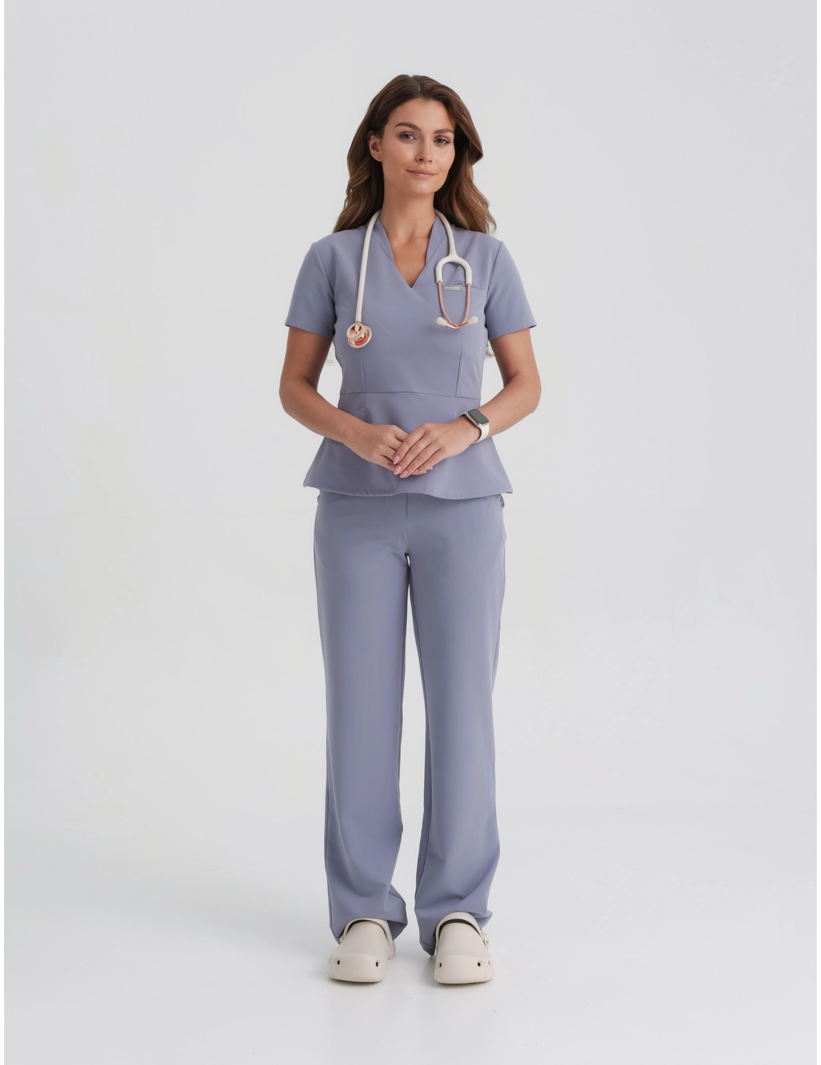 Medical Scrub Top Kori - MILKY LAVENDER