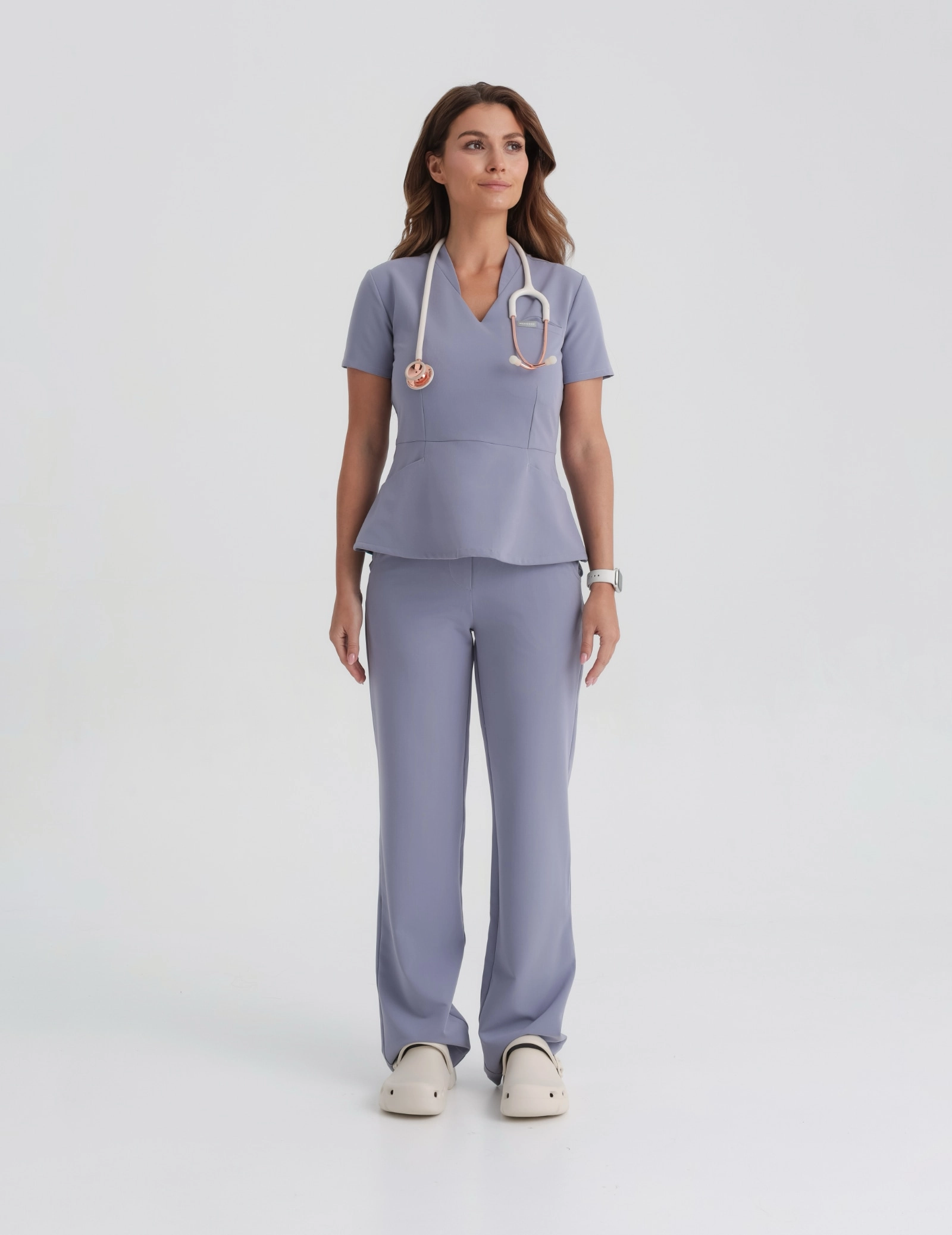 Medical Scrub Top Kori - MILKY LAVENDER