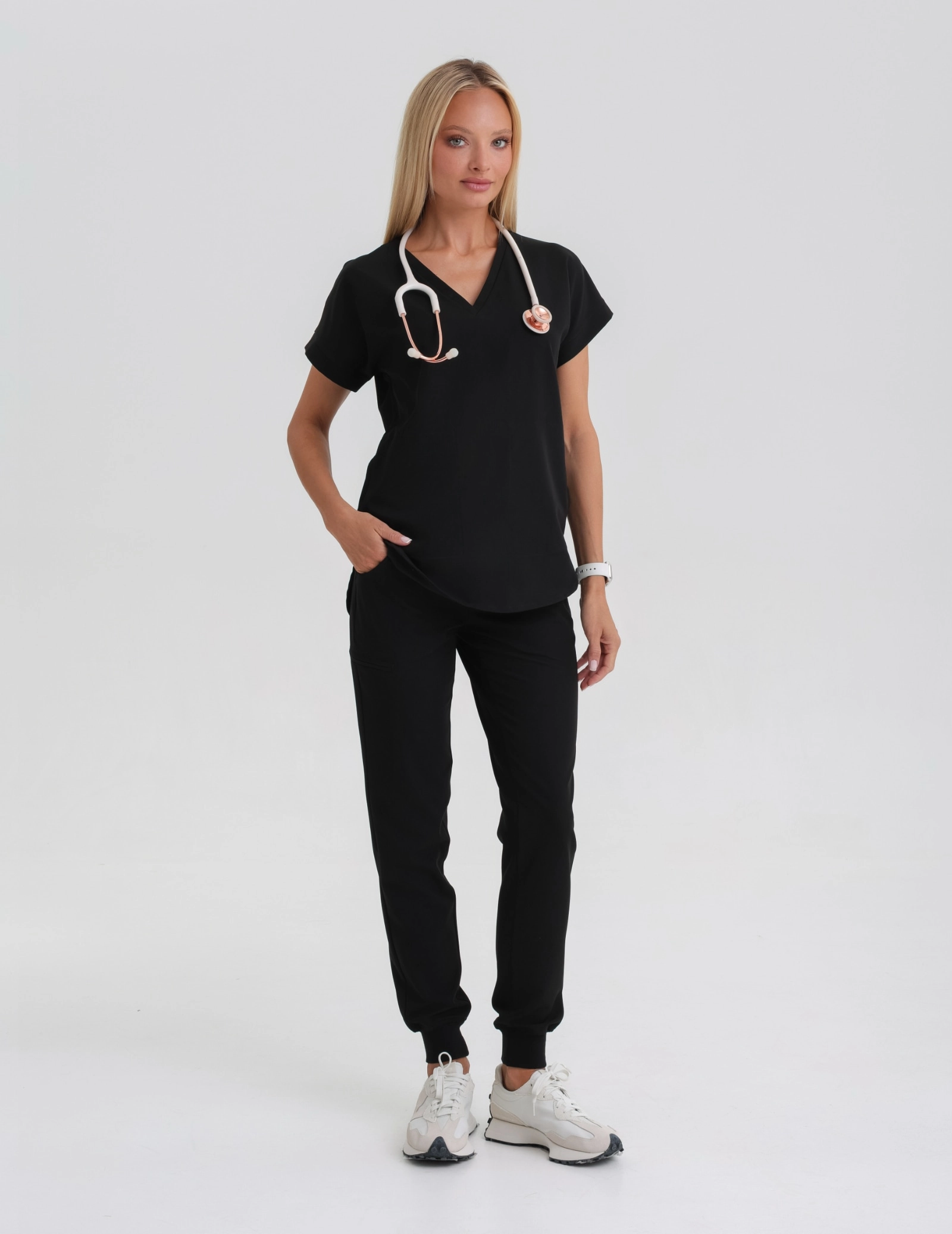 Women's Jogger Scrub Pants - Black Women's Jogger Scrub Pants - Black