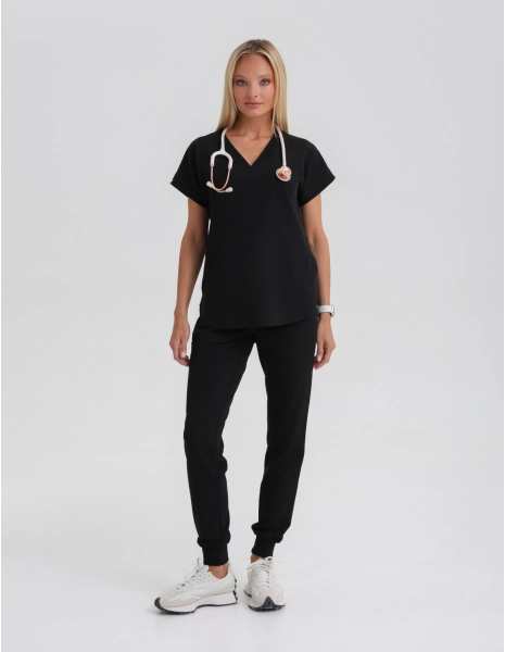 Women's Jogger Pants- BLACK