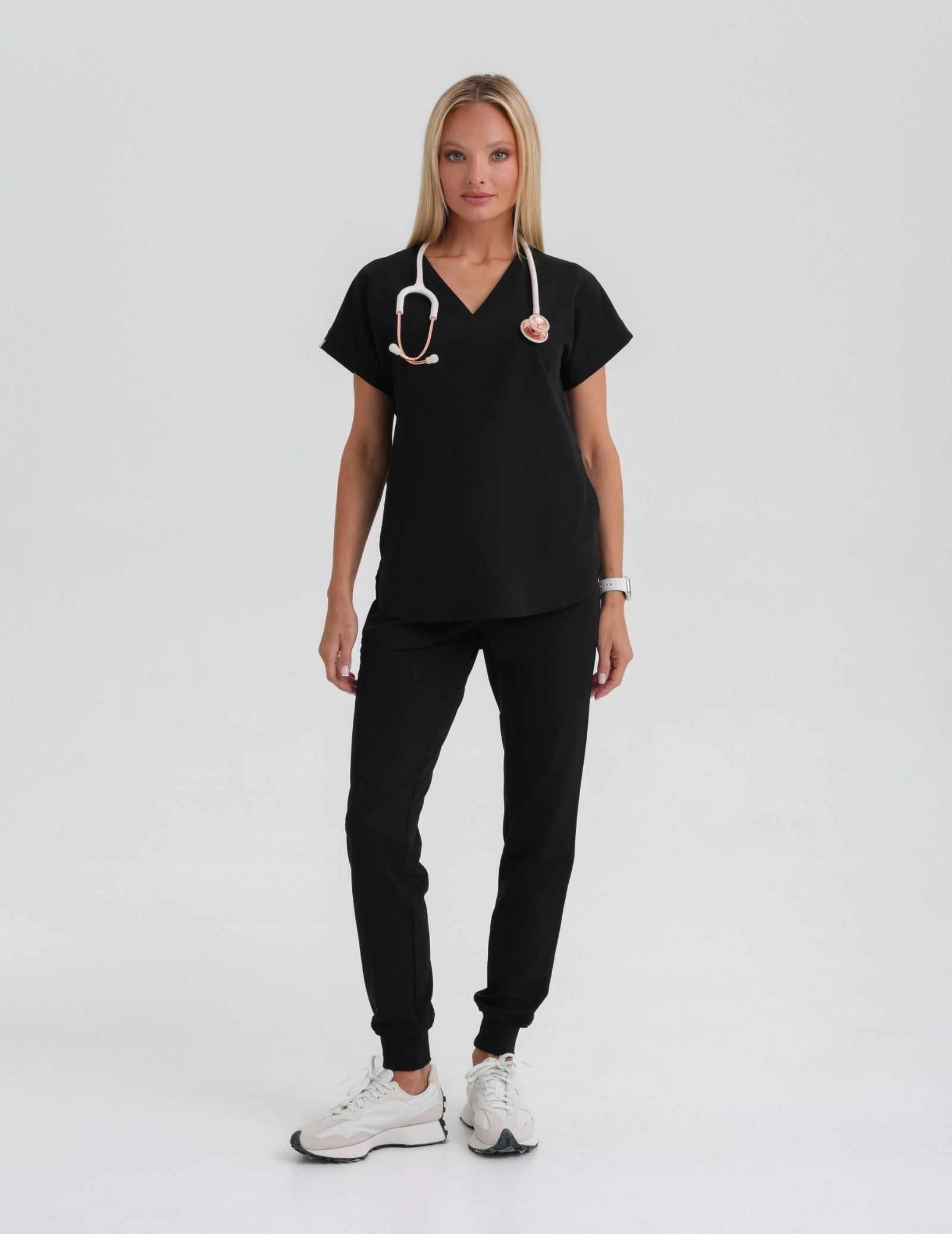 Women's Jogger Scrub Pants - Black Women's Jogger Scrub Pants - Black