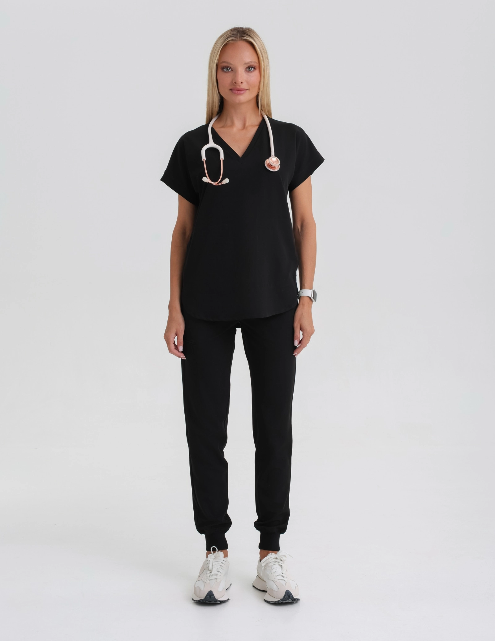 Women's Jogger Scrub Pants - Black Women's Jogger Scrub Pants - Black